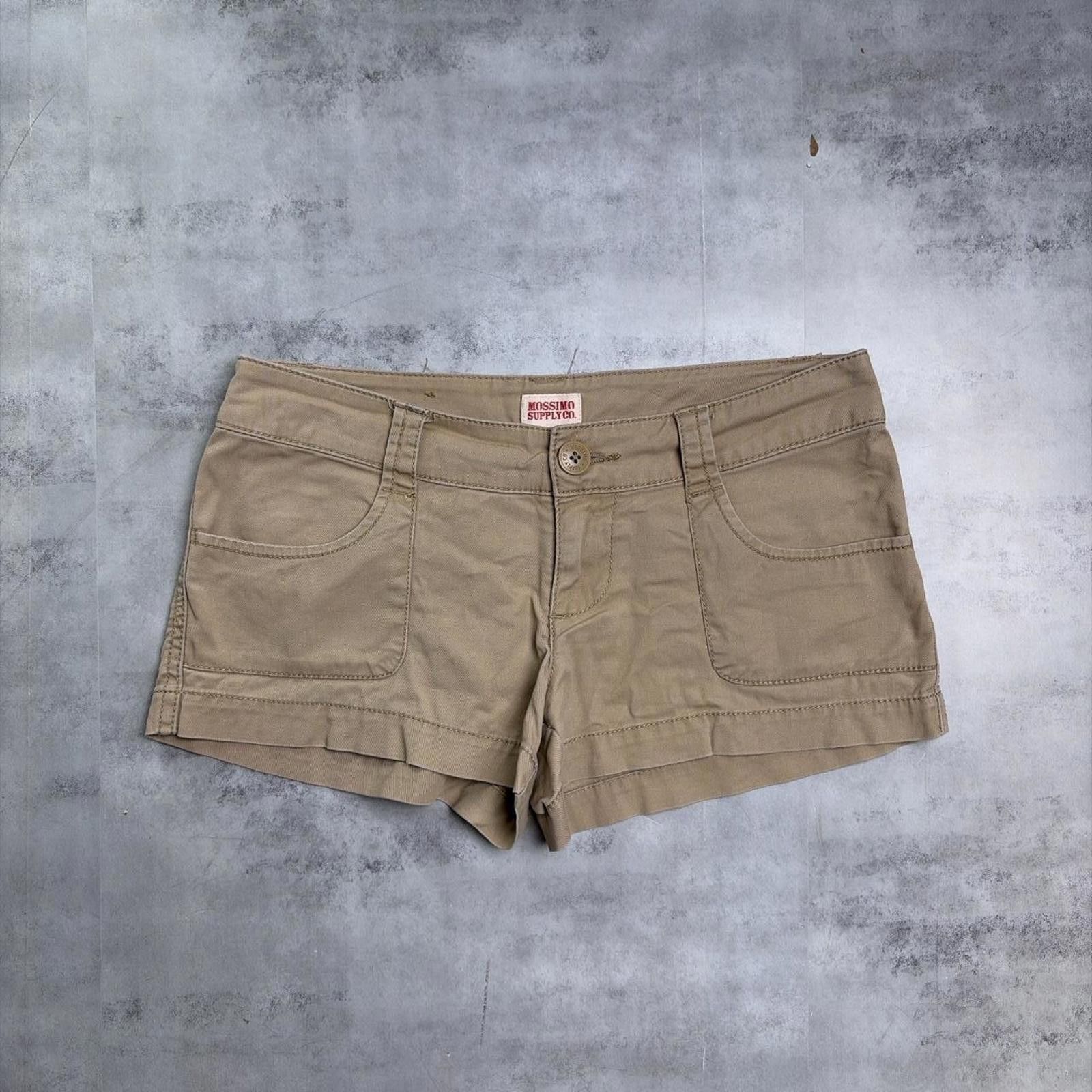 Mossimo Y2K Tan Mossimo Grunge Gothic Mini Shorts Size 30" / US 8 / IT 44 - 4 Thumbnail