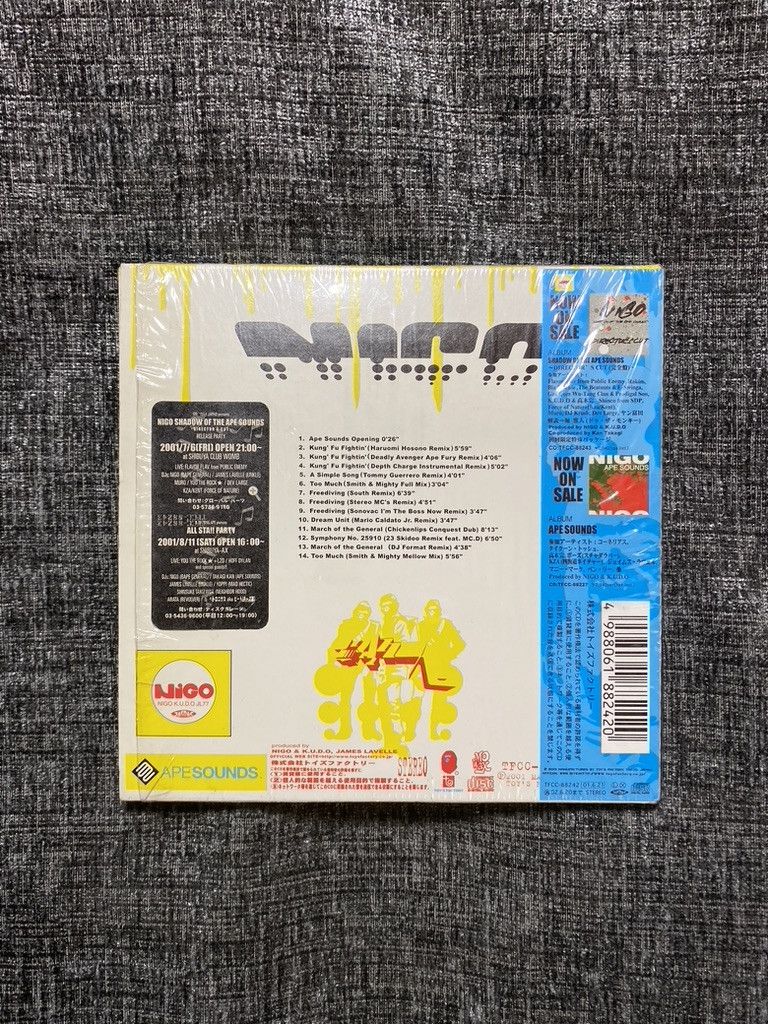 Bape × Nigo 2001 Original Ape Sounds Remix Compilation CD by Nigo Size ONE SIZE - 2 Thumbnail