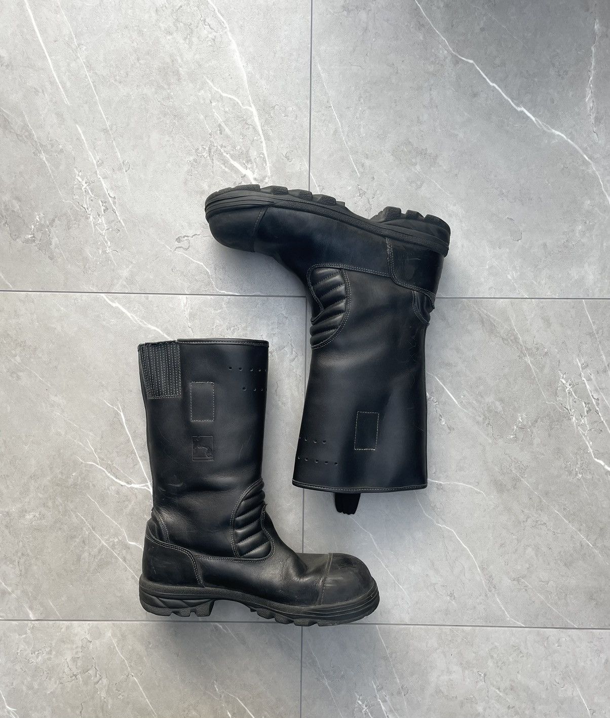 Vintage 70s Vintage Military Black Leather Combat Boots Size US 9 / EU 42 - 5 Thumbnail