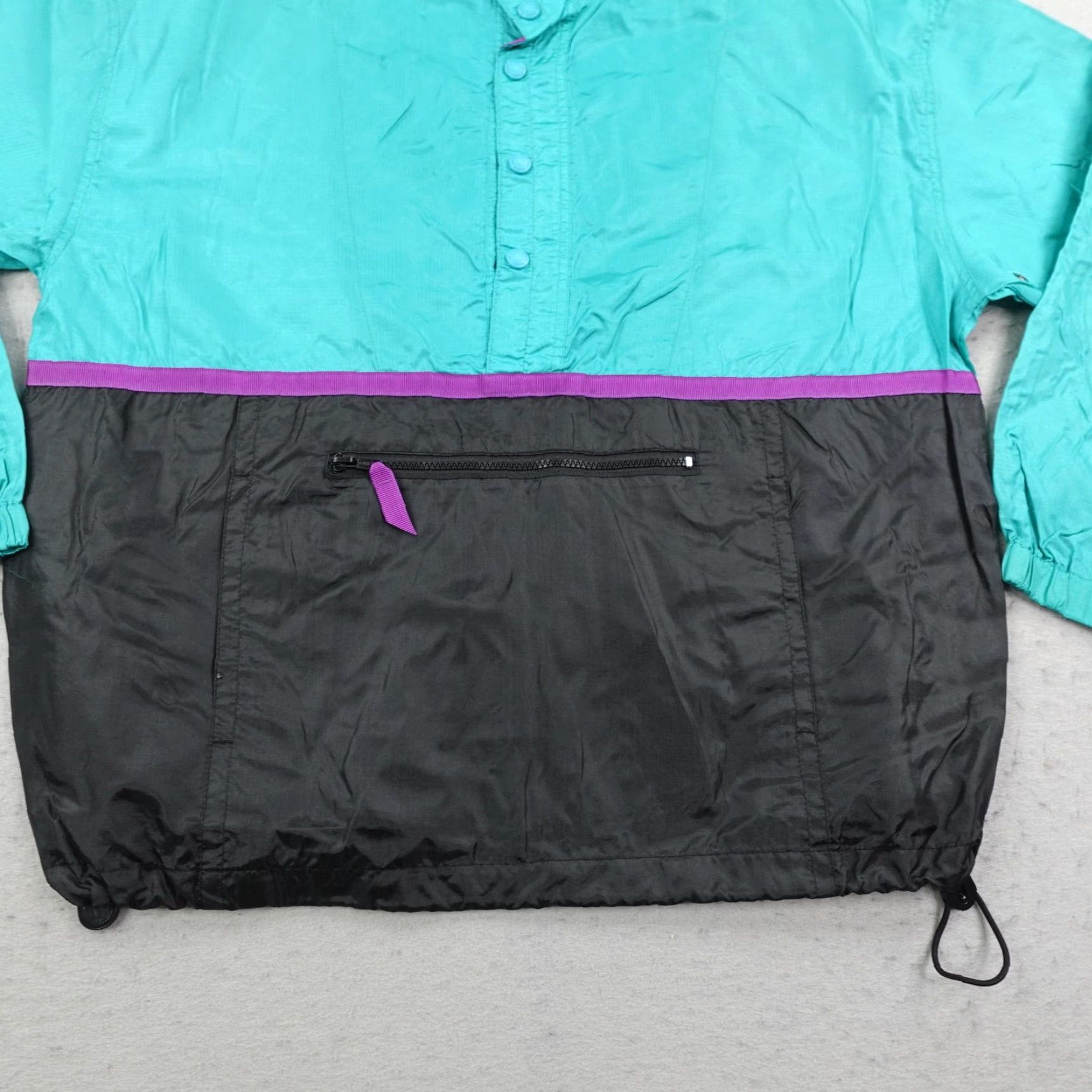 Eddie Bauer Vintage Eddie Bauer Jacket Mens Medium Blue Black Windbreaker Anorak Pullover Size US M / EU 48-50 / 2 - 3 Thumbnail
