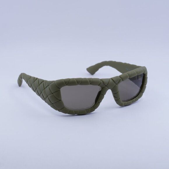 Bottega Veneta Bottega Veneta BV1303S 002 Sunglasses Olive Square Frame Size ONE SIZE - 5 Thumbnail