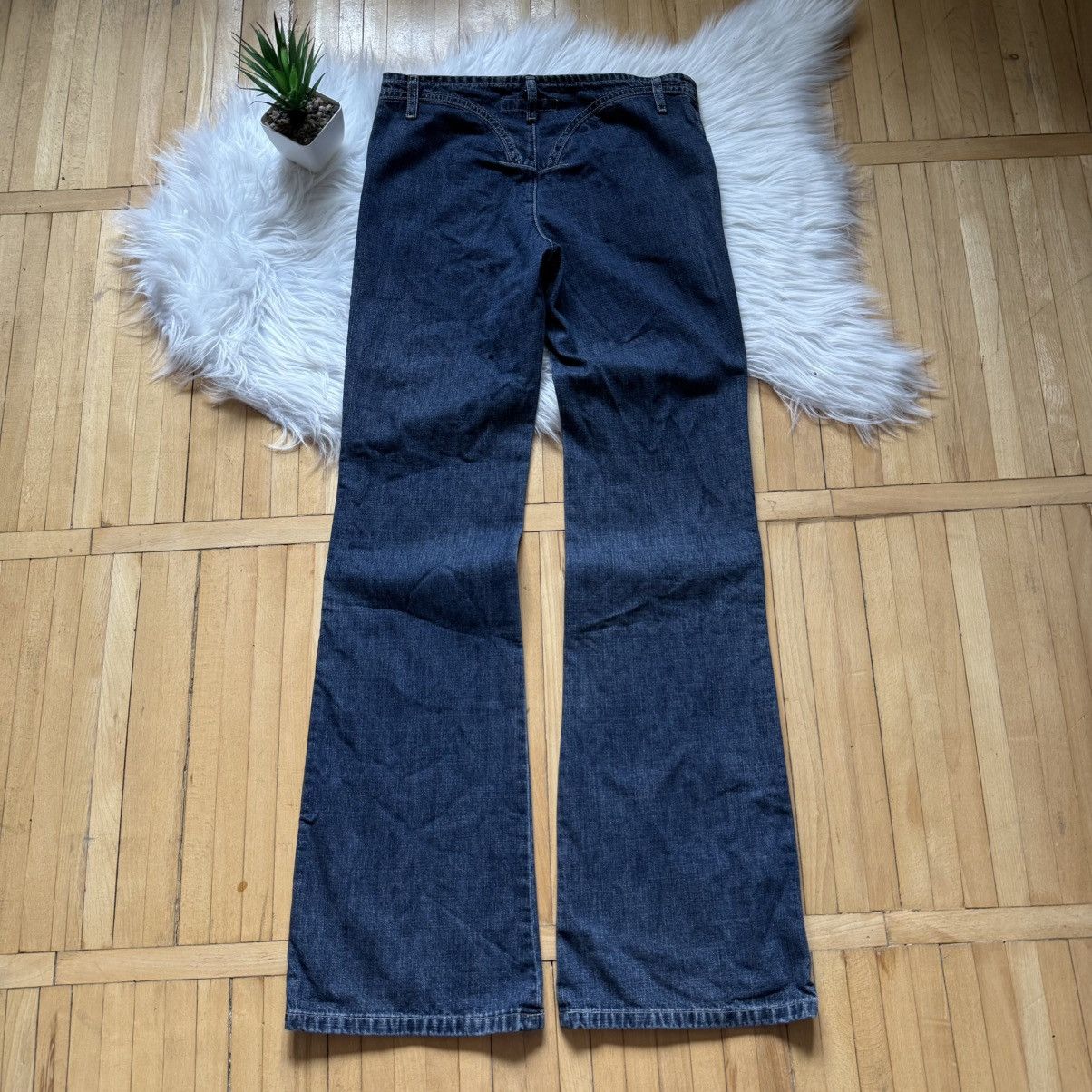 Miss Sixty 📌 Vintage Miss Sixty Flared Washed 00s Low Rice Jeans Size 31" - 11 Thumbnail