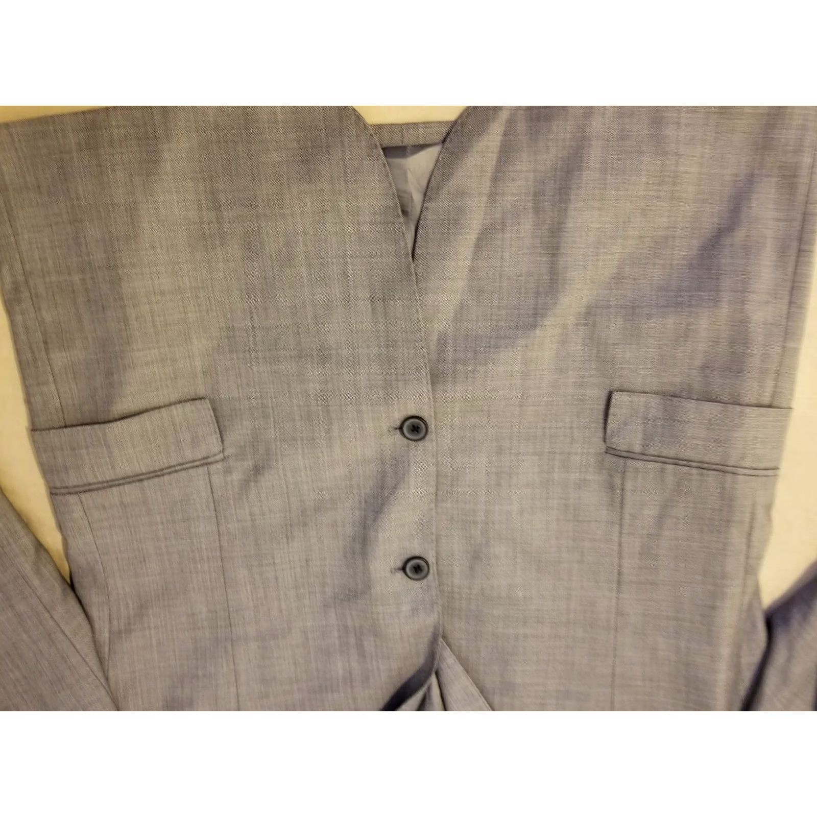 Brooks Brothers Mens Brooks Brothers Wool Blazer 44R Grey Sports Jacket Size 44R - 3 Thumbnail