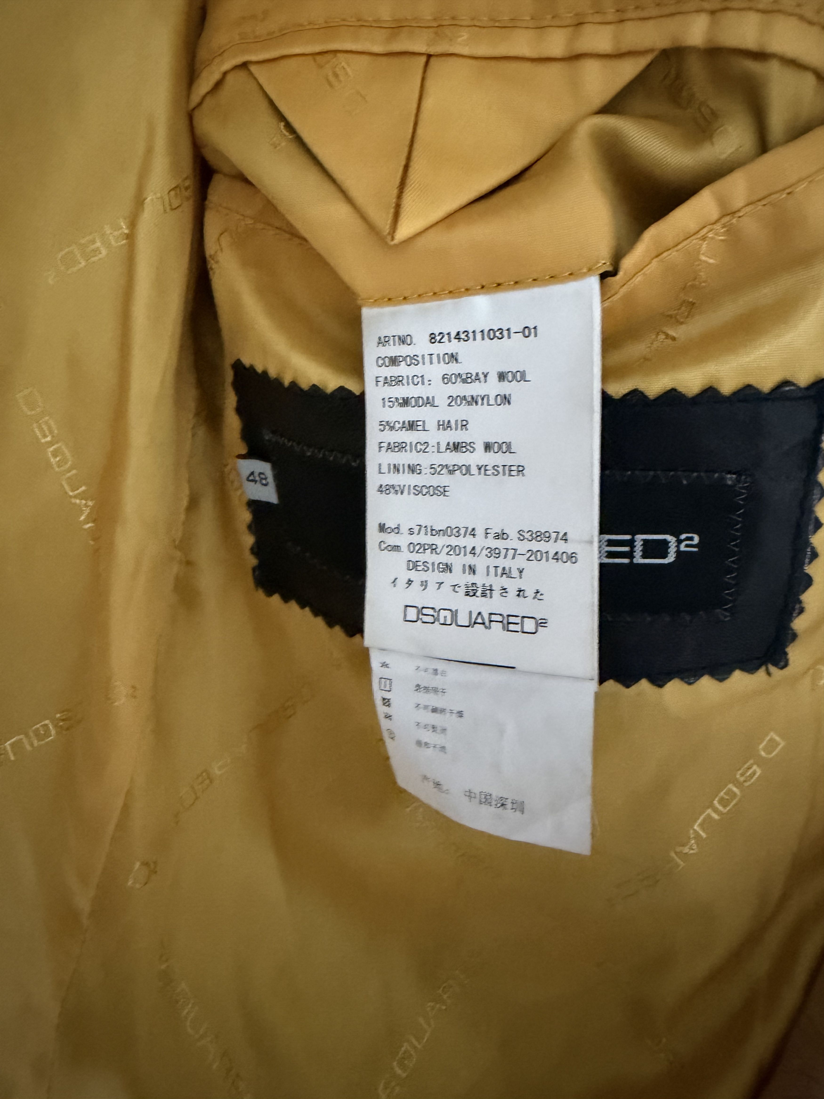 Dsquared2 dsquared2 wool fur collar coat jacket Size US M / EU 48-50 / 2 - 3 Thumbnail