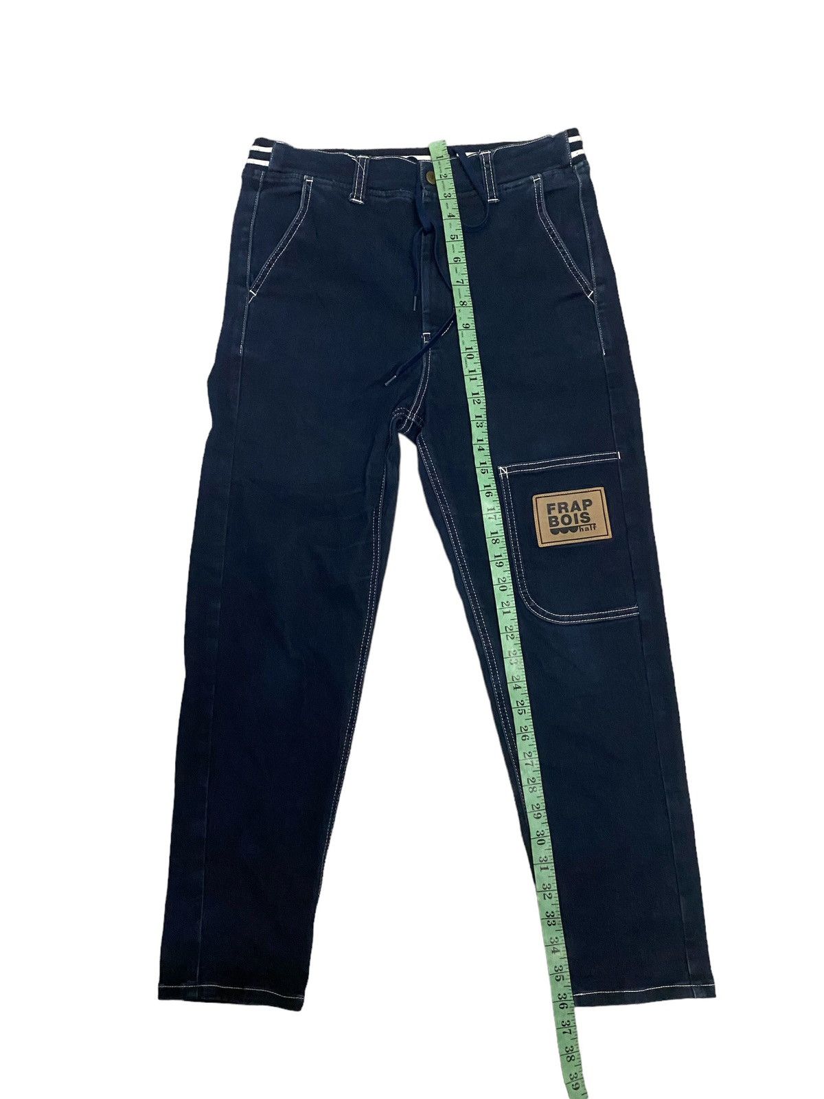 Issey Miyake × Japanese Brand × Vintage Vintage Frapbois half issey miyake Denim Jeans Size 31" - 14 Thumbnail