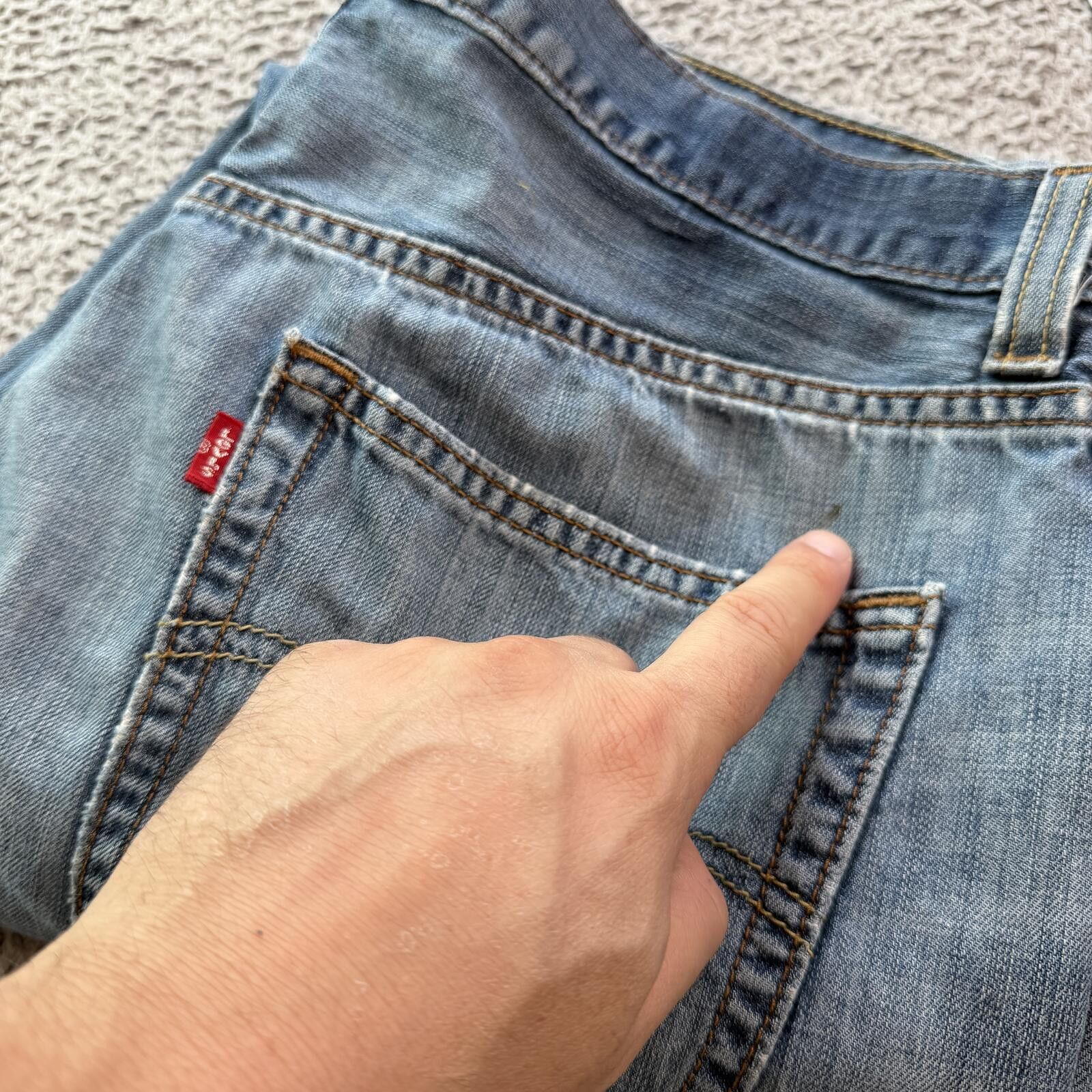 Levi's Levis 505 Regular Fit Jeans Mens 36x30 Light Wash Denim Size US 36 / EU 52 - 10 Thumbnail