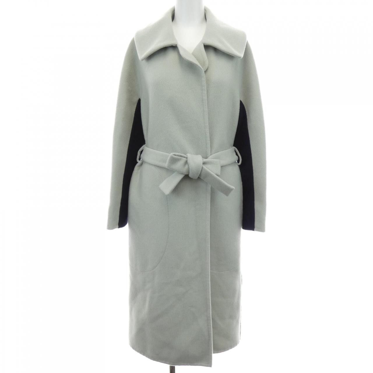 Hermes Hermes Hermes 57-7100 Cashmere Coat Textile Outerwear DUTY FREE for USA Size ONE SIZE - 1 Thumbnail