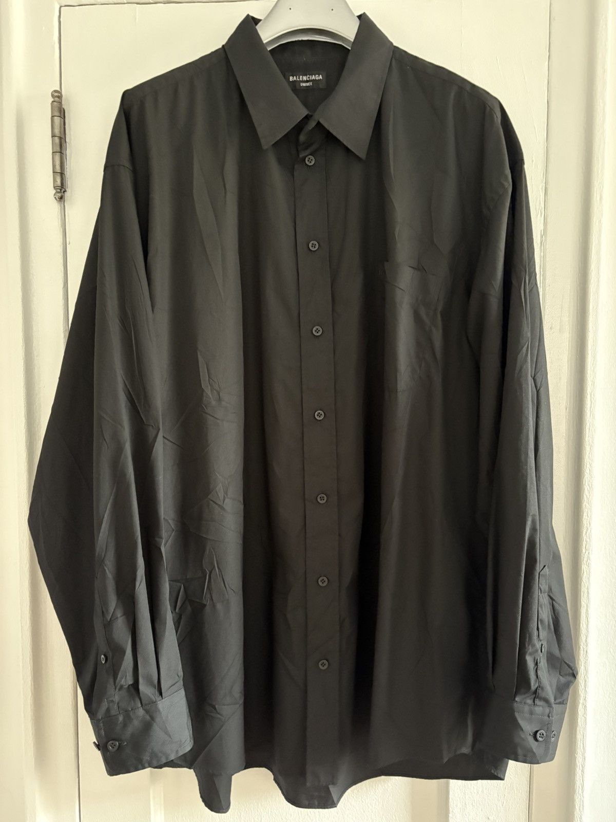 Balenciaga Oversized Creased Button Down Shirt
