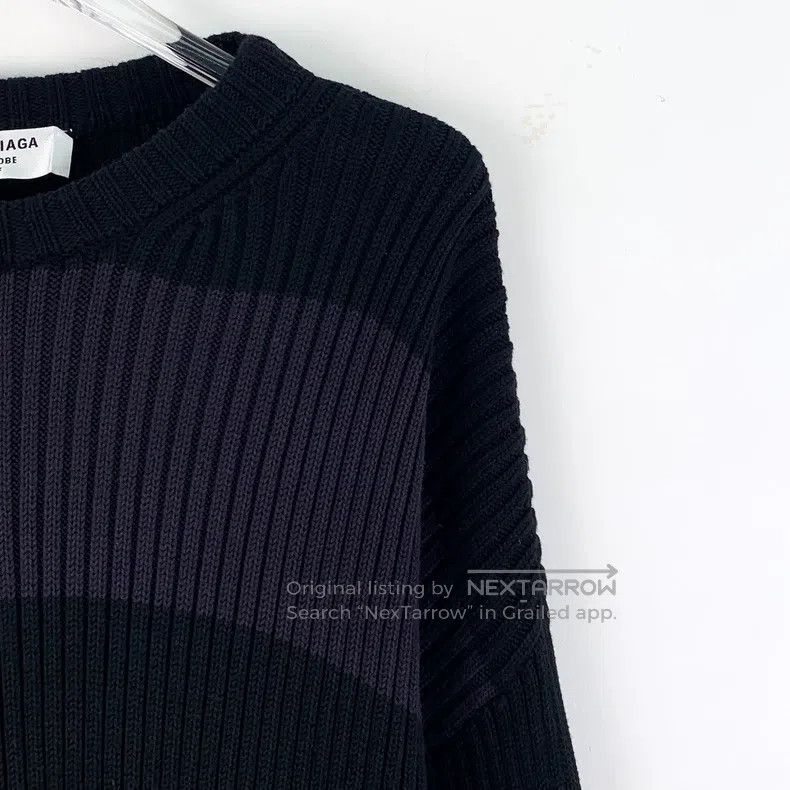 Balenciaga Balenciaga Black Logo Lettering Printed Cotton Round Neck Size US S / EU 44-46 / 1 - 3 Thumbnail