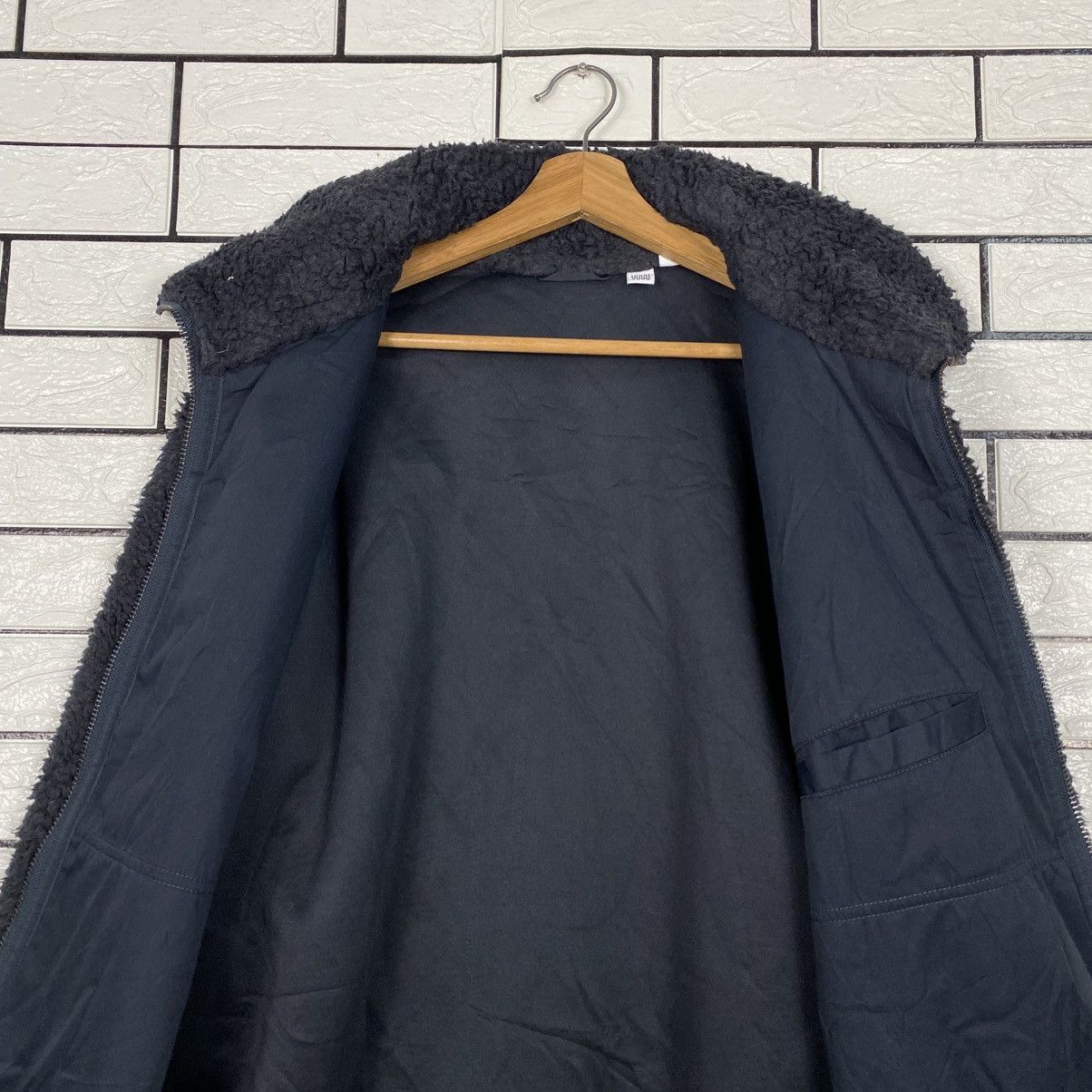 Vintage Wool Bomber Jacket High Collar Uniqlo Undercover