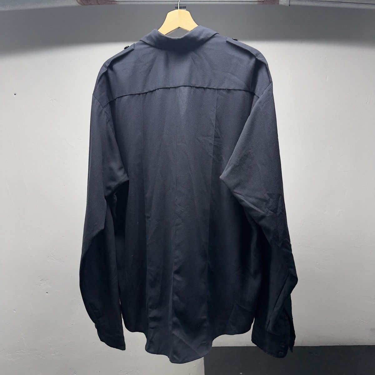 Vintage 70s 80s Faded Thrashed Security Uniform Shirt ERD Grunge Size US XXL / EU 58 / 5 - 10 Thumbnail