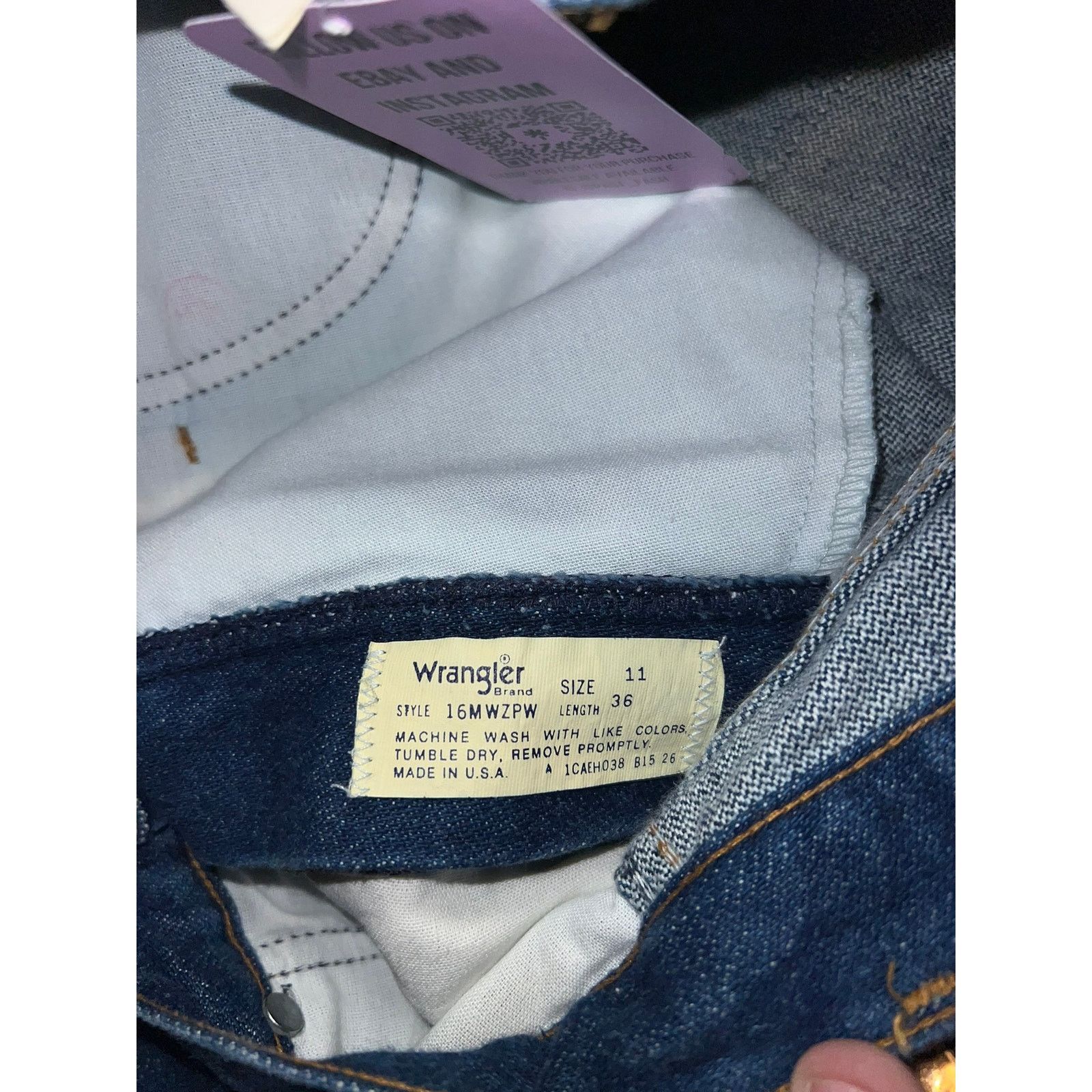 Wrangler Vintage Womens Wrangler Jeans Denim 70s 1970s 11x36 VTG 11 Size 24" / US 00 / IT 34 - 6 Thumbnail