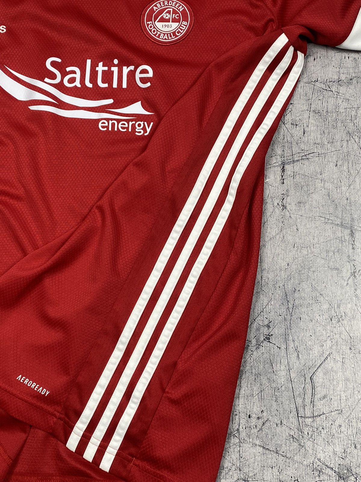 Adidas × Vintage Adidas Aberdeen Scotland 2020 - 2021 Home Soccer Jersey Size US XXL / EU 58 / 5 - 9 Thumbnail