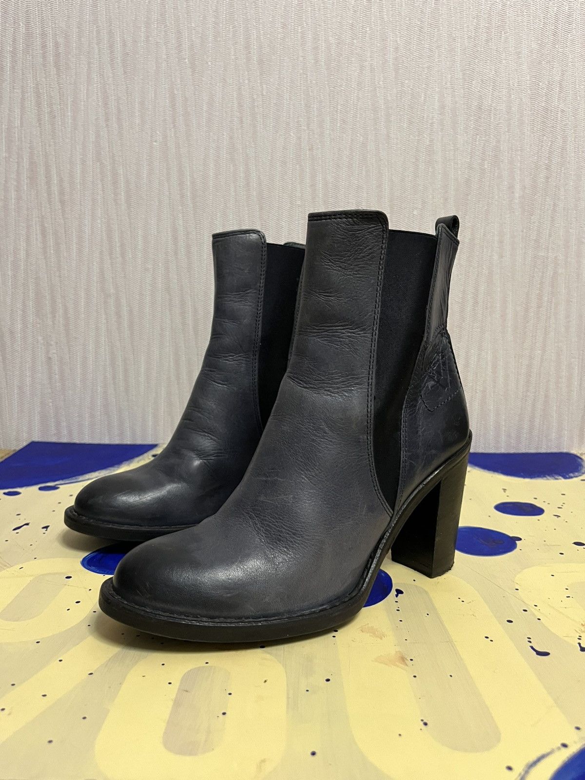 G-Star Avantgarde washed leather g-star raw heelboots Size US 6 / IT 36 - 1 Thumbnail