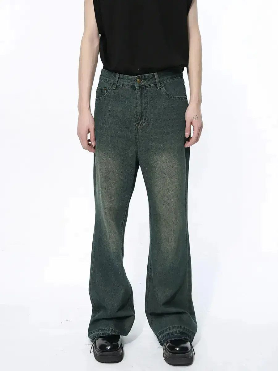Japanese Brand Retro loose fringe micro flared jeans Size US 32 / EU 48 - 6 Thumbnail