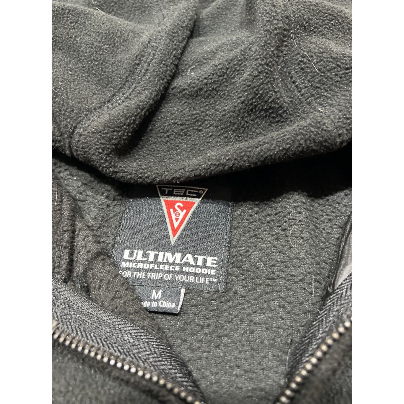 Vintage SCOTTeVEST Travel Jacket Mens Medium Full Zip Hooded Black Fleece Size US M / EU 48-50 / 2 - 7 Thumbnail