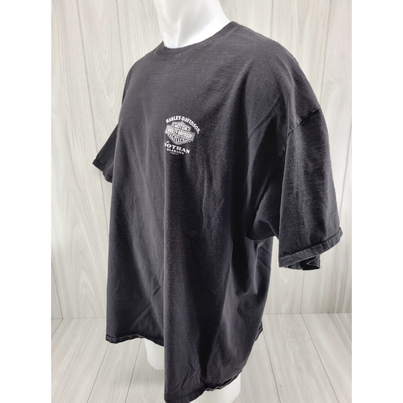 Harley Davidson Harley-Davidson T-Shirt Mens 3XL Black I Got Mine At Dothan Alabama Solid Short Sleeve Logo Print Vintage No Size US XXL / EU 58 / 5 - 3 Thumbnail
