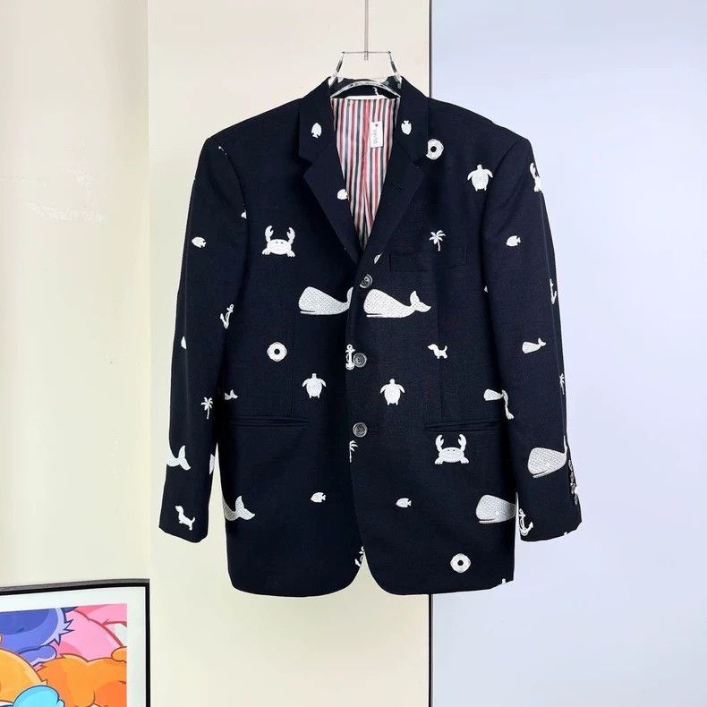 Thom Browne Thom Browne x Neiman Marcus Navy Wool Blazer | Grailed