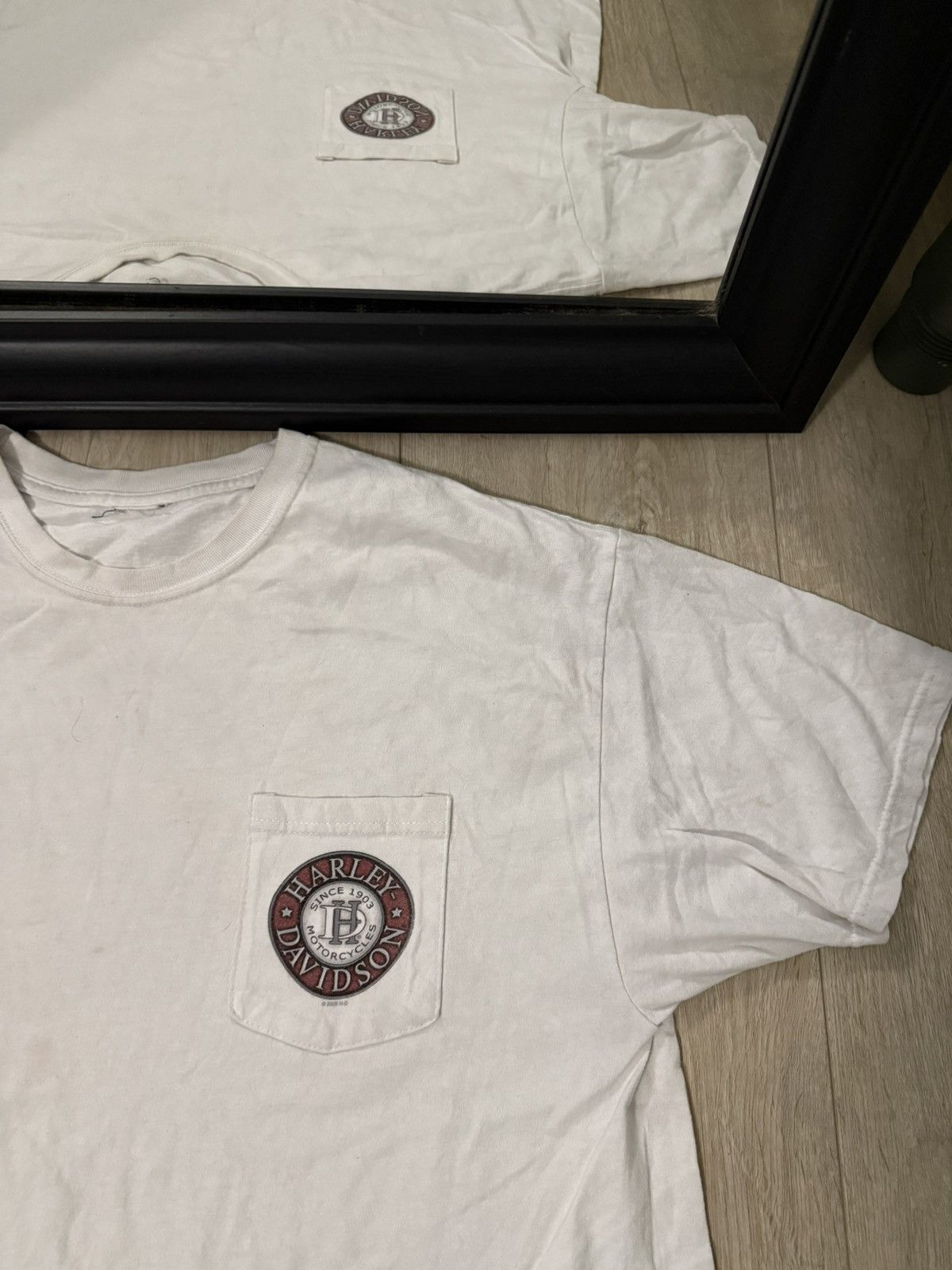 Harley Davidson × Vintage Vintage / Y2K Mad Eyes Harley Davidson Logo Shirt Size US L / EU 52-54 / 3 - 4 Thumbnail