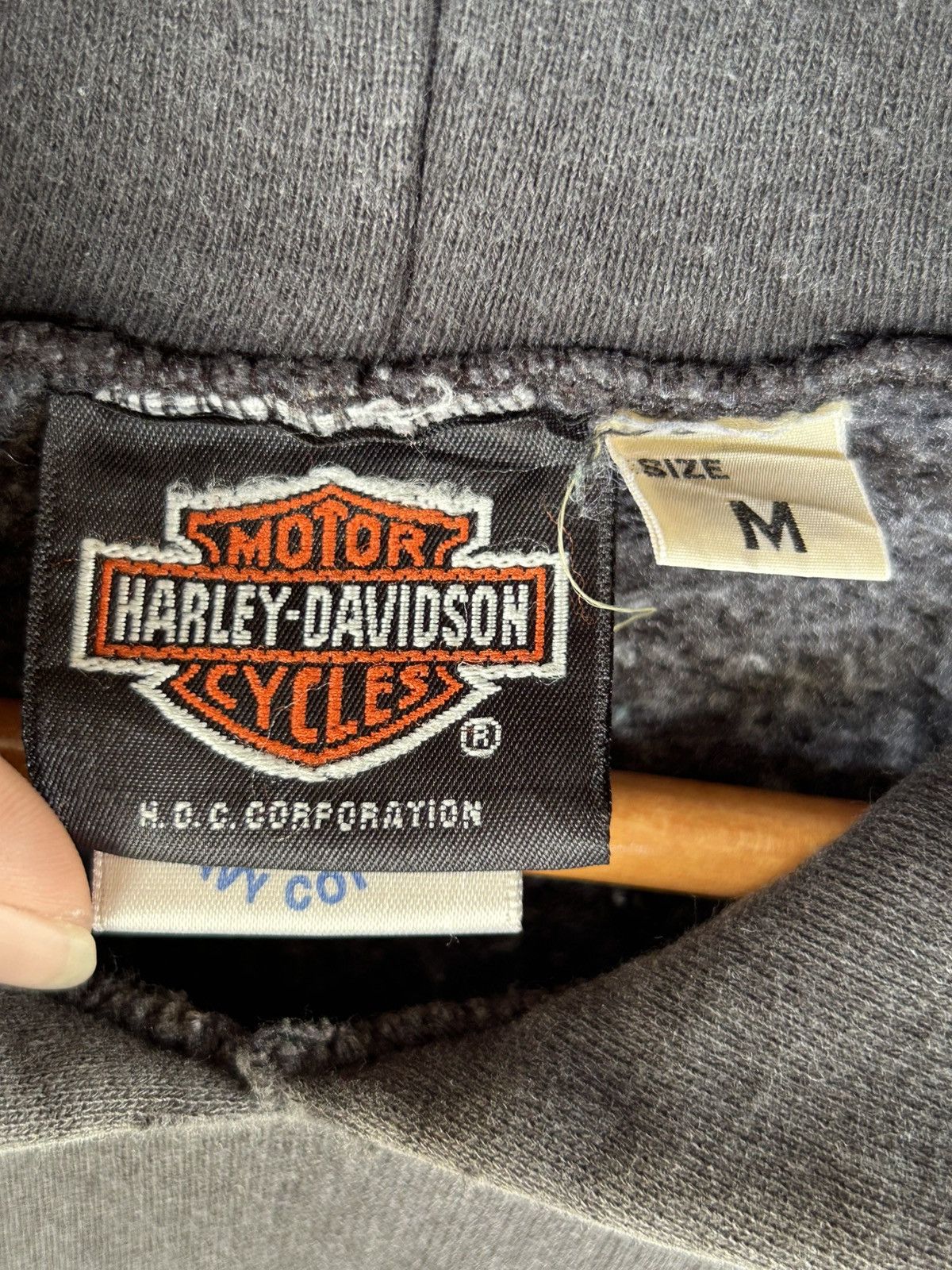 Harley Davidson Vintage 90s Harley Davidson Flames hoodie Size US M / EU 48-50 / 2 - 6 Thumbnail