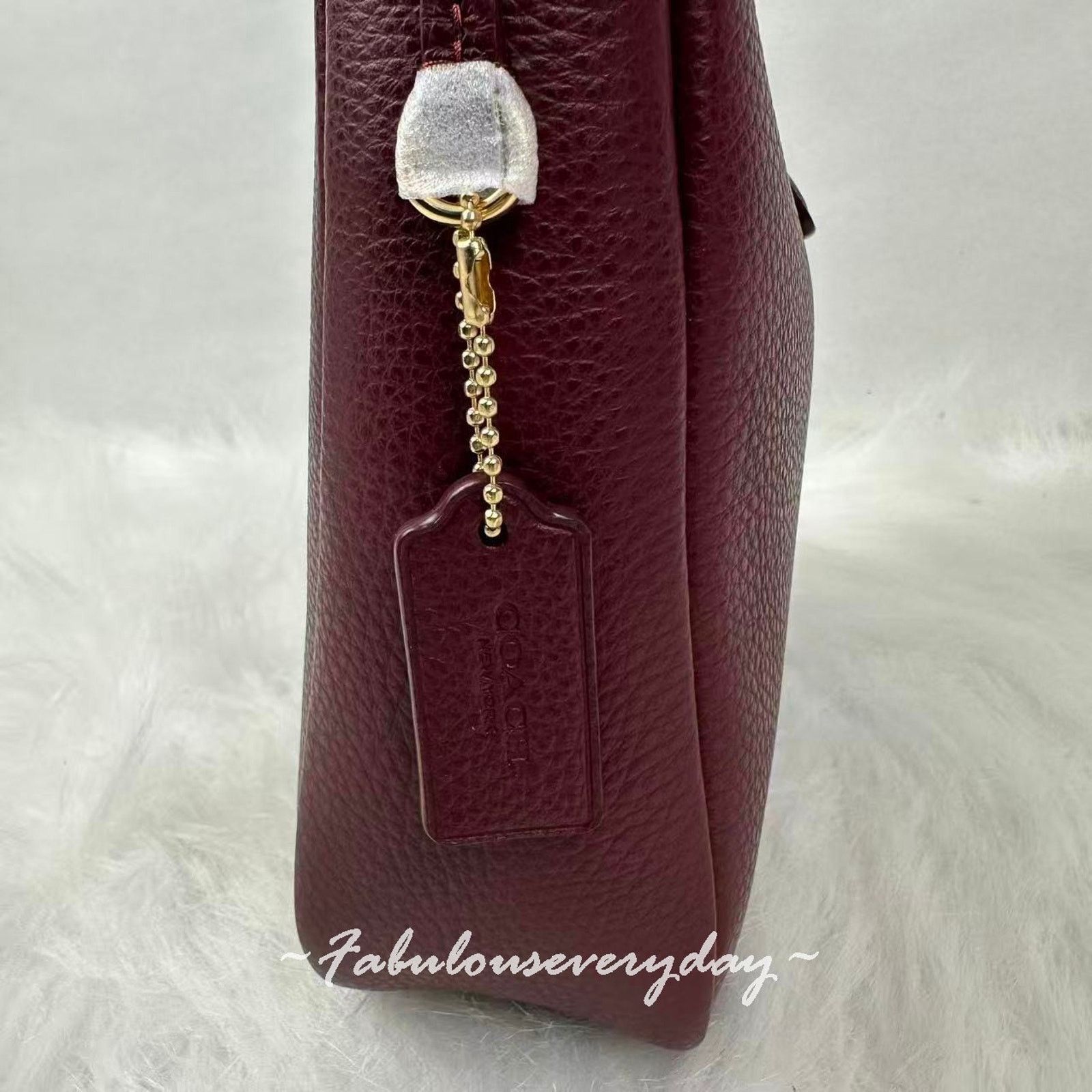 Coach Coach Hadley Mini xbody Leather CAL60 Gold/Dark Wine Merlot Size ONE SIZE - 2 Thumbnail