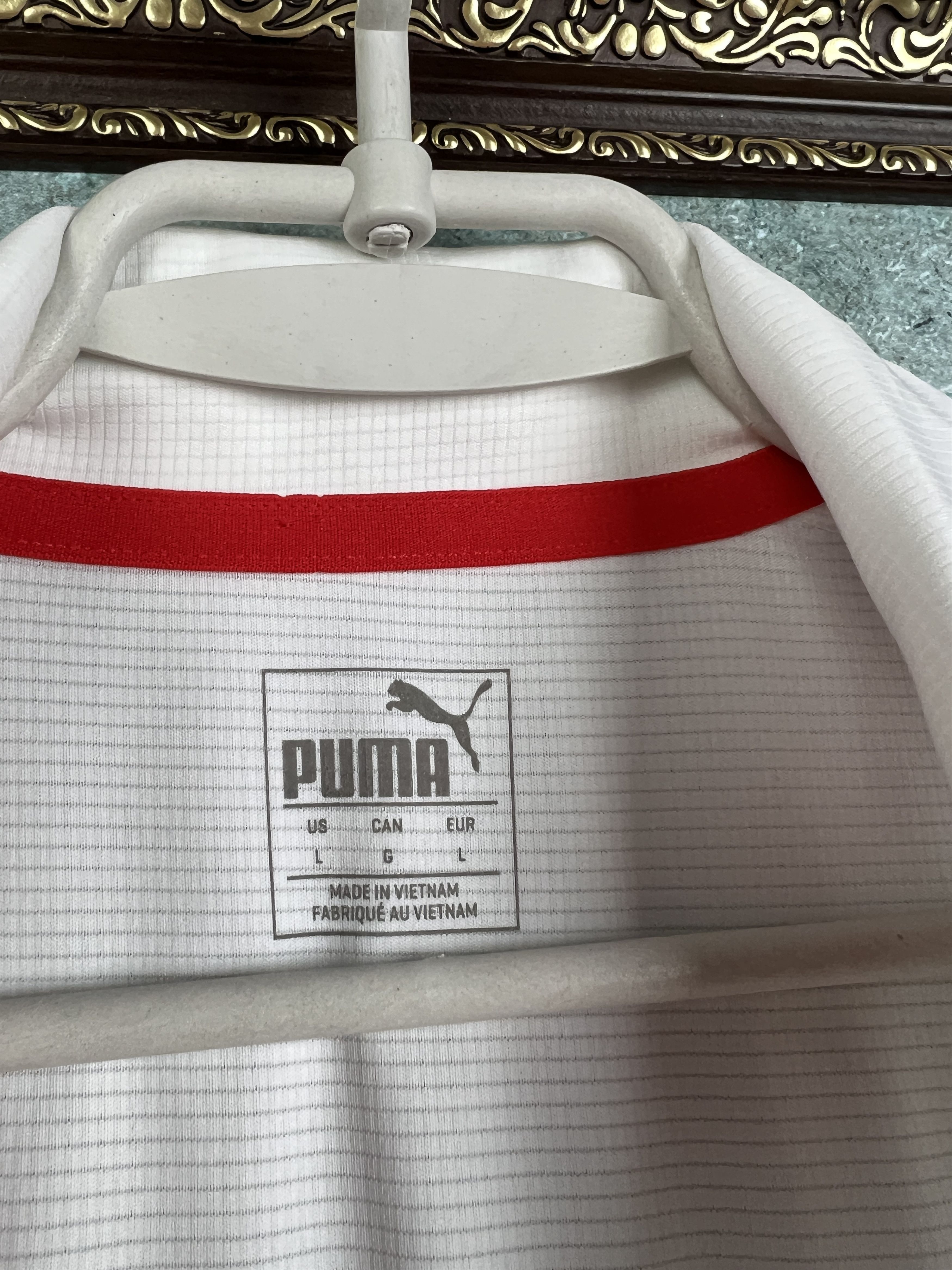 Puma Norway White Olympic Shirt Polo National Team Jersey Trikot Size US L / EU 52-54 / 3 - 6 Thumbnail