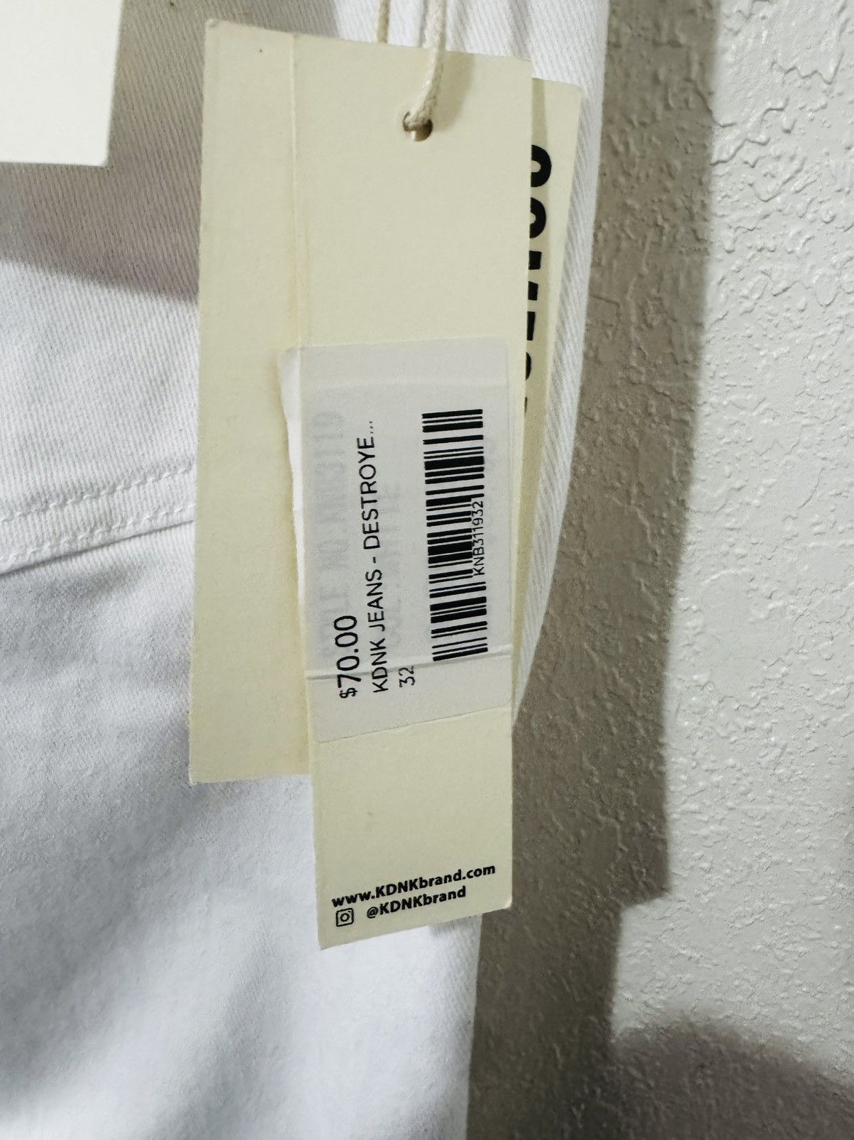 Kodak KDNK Ankle Zipper Skinny Jeans “White” Size US 32 / EU 48 - 4 Thumbnail
