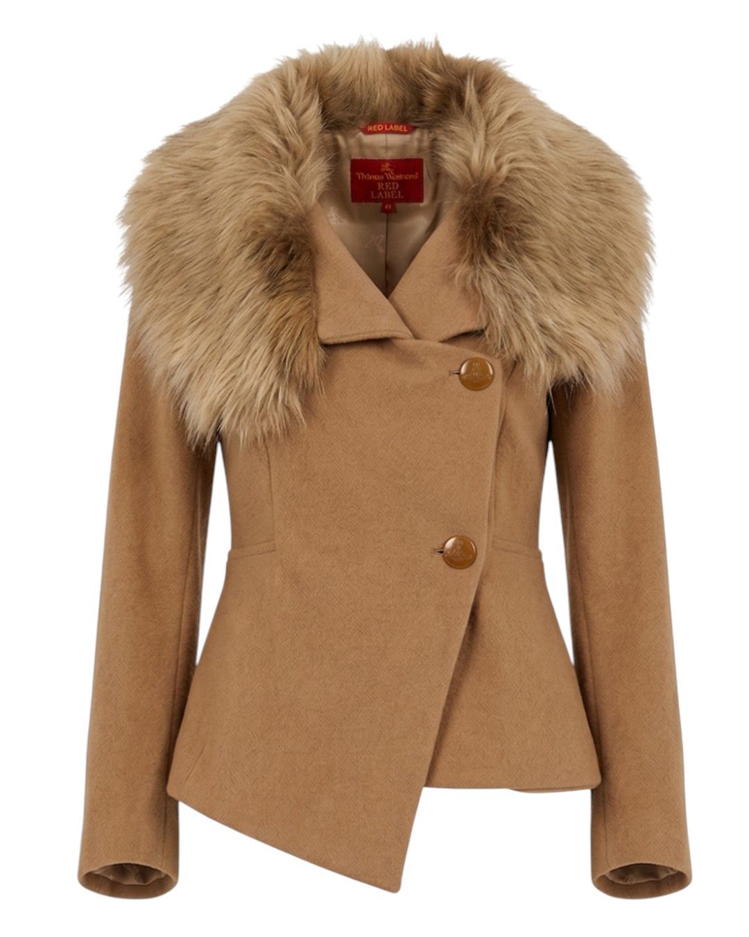 Vivienne Westwood RED LABEL CAMEL HAIR FUR JACKET Size M / US 6-8 / IT 42-44 - 1 Thumbnail