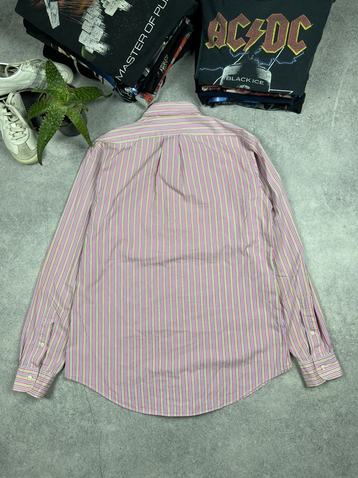 Ralph Lauren Vintage Polo Ralph Lauren Crazy Distressed Buttons Up Shirt Size US L / EU 52-54 / 3 - 8 Thumbnail