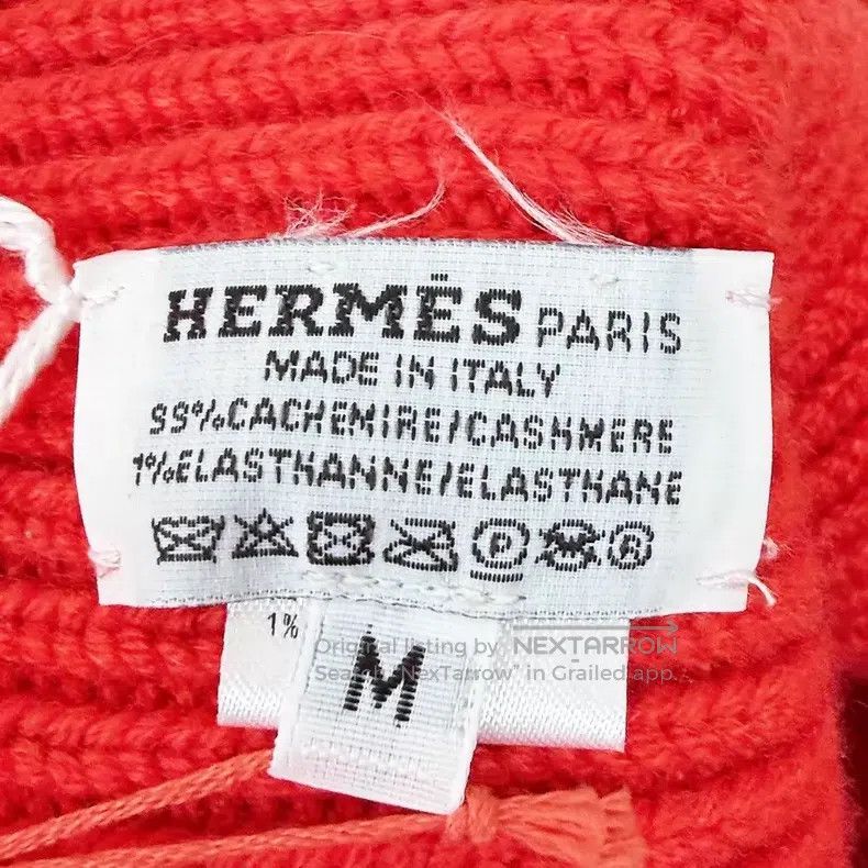 Hermes Hermes size 58 Tangerine Colored Cashmere Beanie Size ONE SIZE - 5 Thumbnail