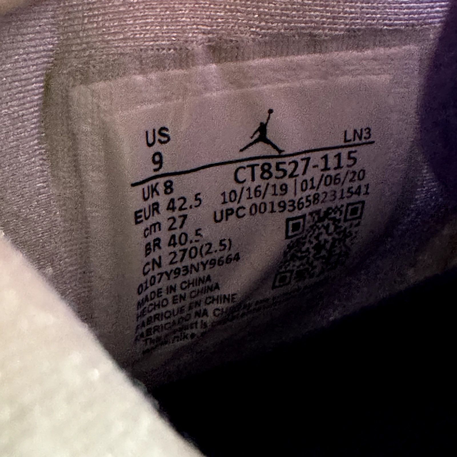 Jordan Brand × Nike Size 9 - Nike Air Jordan 4 Retro Purple Metallic Men's Shoes Size US 9 / EU 42 - 7 Thumbnail