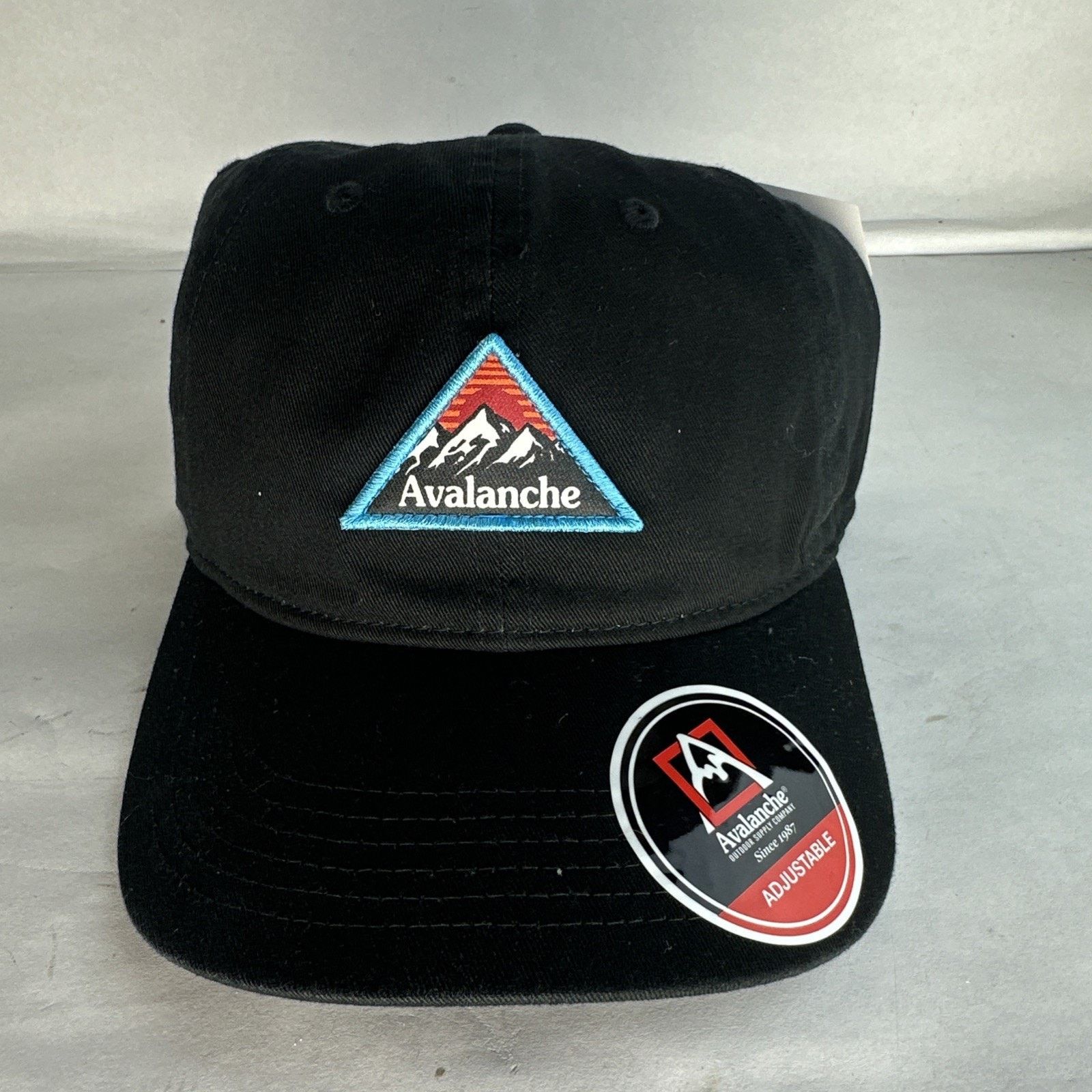 Avalanche Avalanche Outdoor Supply Co Adjustable hat black cneter Size ONE SIZE - 1 Thumbnail