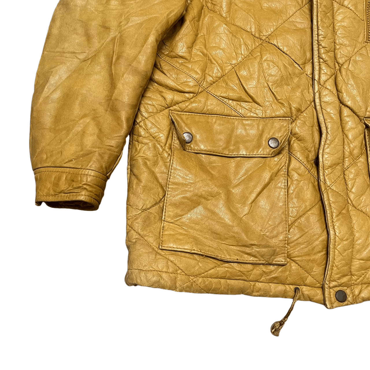 Japanese Brand Vintage Big Suri Quilted Leather Jacket Size US M / EU 48-50 / 2 - 3 Thumbnail