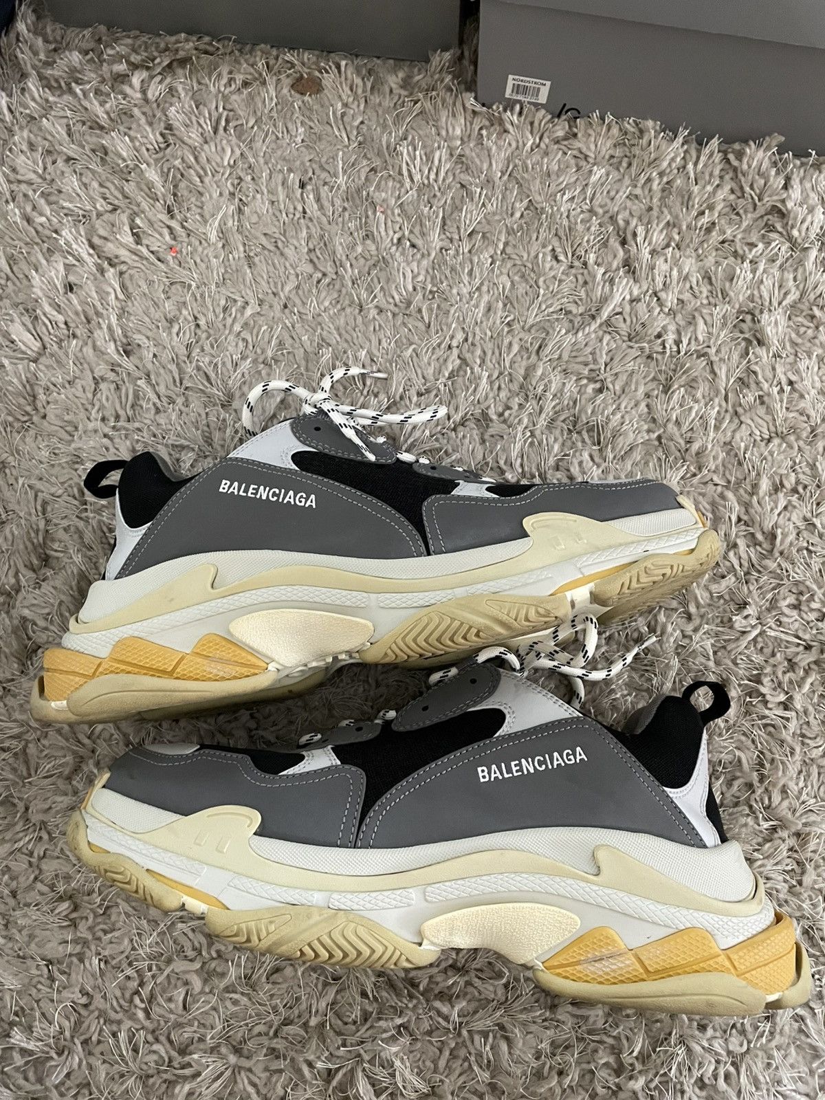 Balenciaga Balenciaga Triple S Grey/Yellow Size US 13 / EU 46 - 2 Thumbnail
