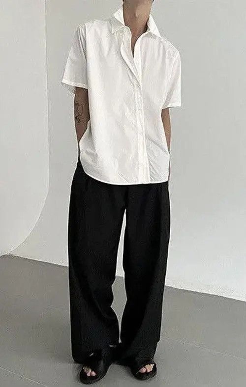 VIBE Cleanfit Retro Double Collar Short Sleeve Shirt Size US M / EU 48-50 / 2 - 6 Thumbnail