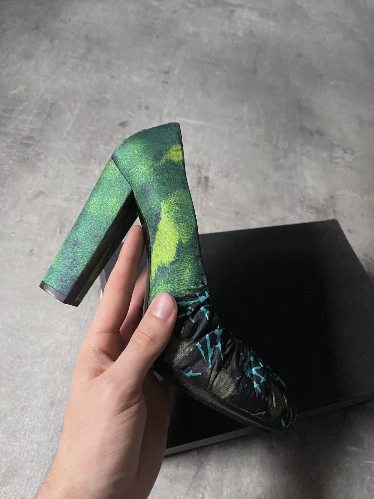 Dries Van Noten Dries Van Noten Gathered material heel multicolor Size US 9 / IT 39 - 10 Thumbnail