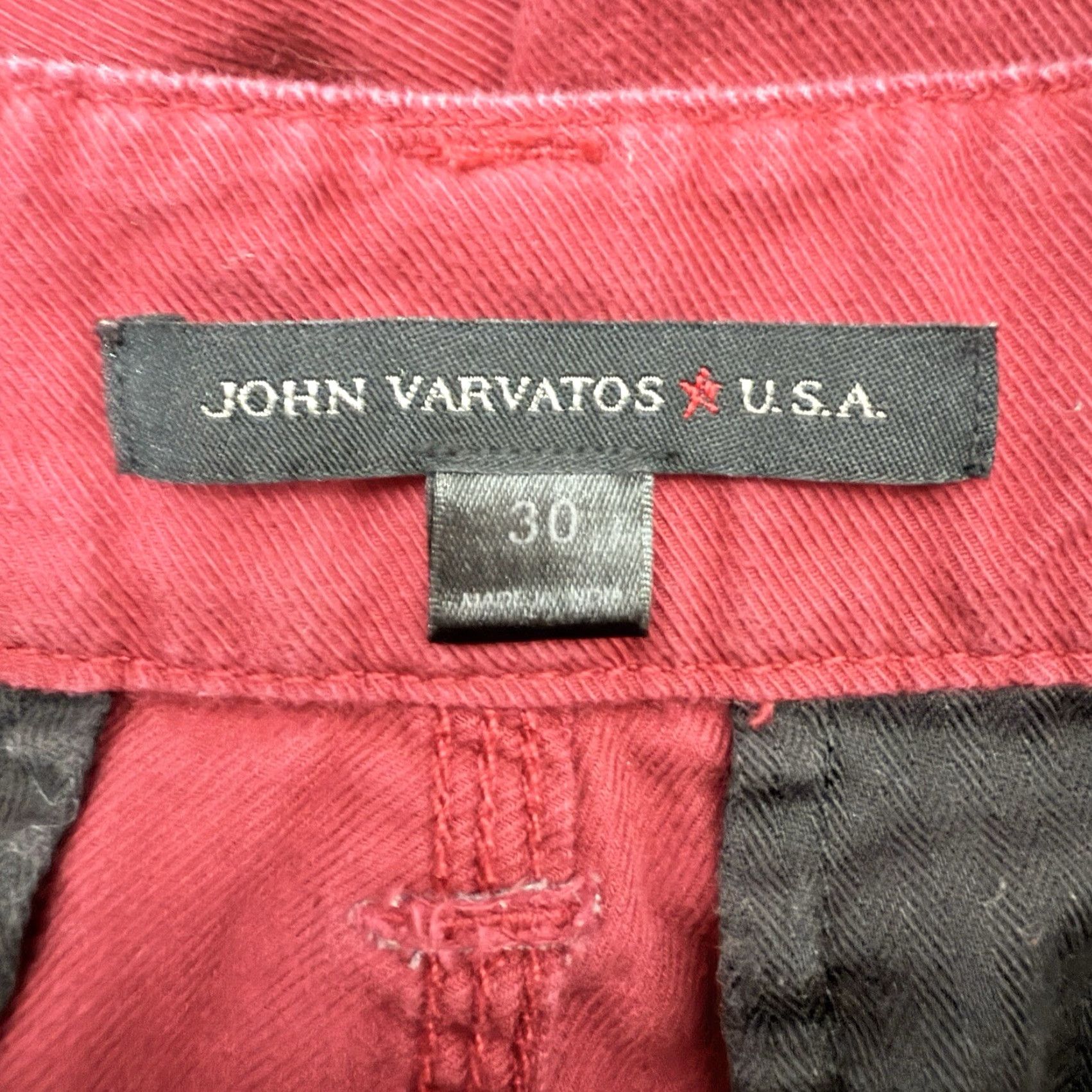 John Varvatos John Varvatos Shorts Mens Size 30 Maroon Red 100% Cotton Casual USA Size US 30 / EU 46 - 4 Thumbnail