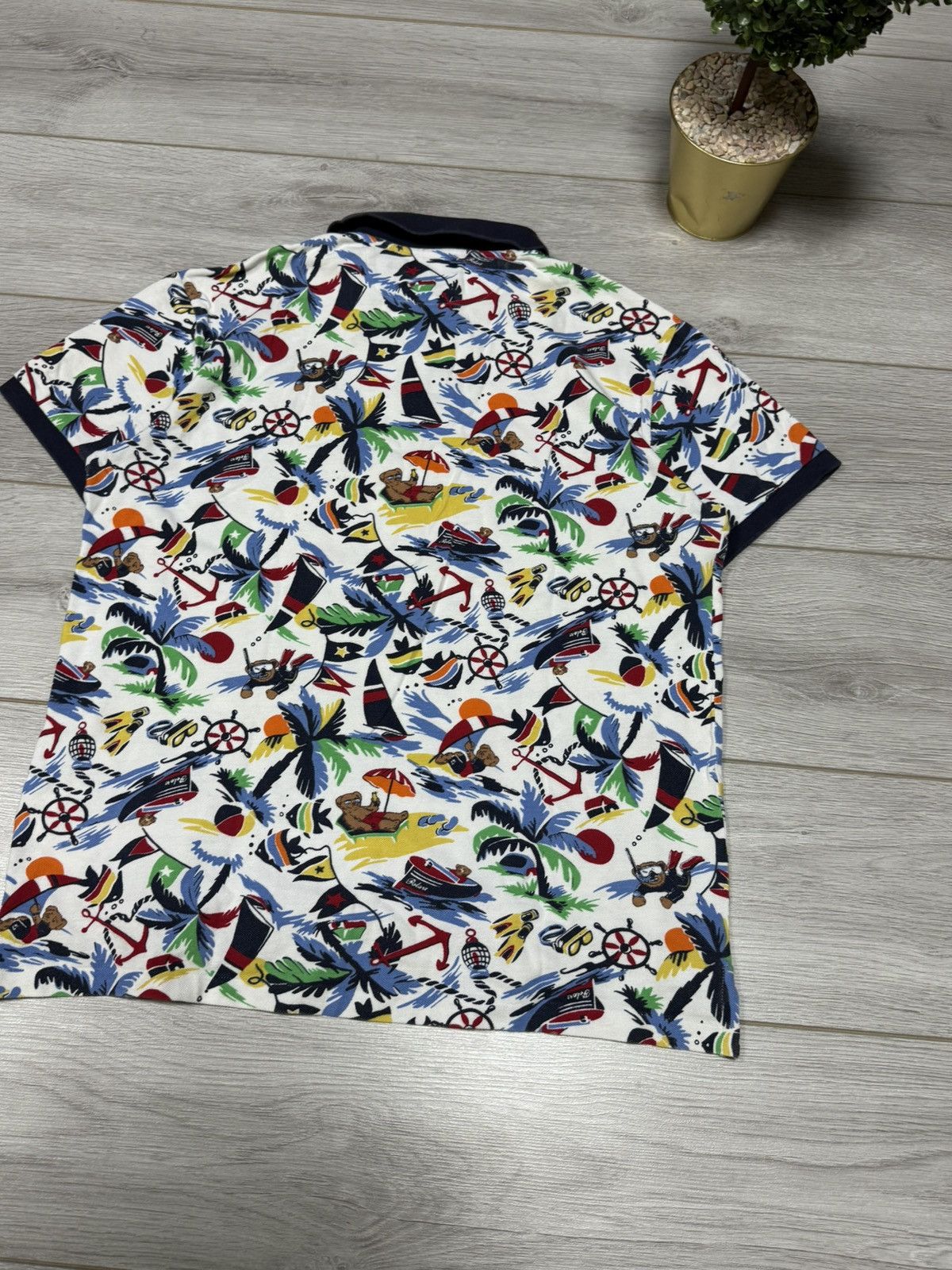 Polo Ralph Lauren POLO Bear Ralph Lauren beach all over print shirt Size US L / EU 52-54 / 3 - 8 Thumbnail