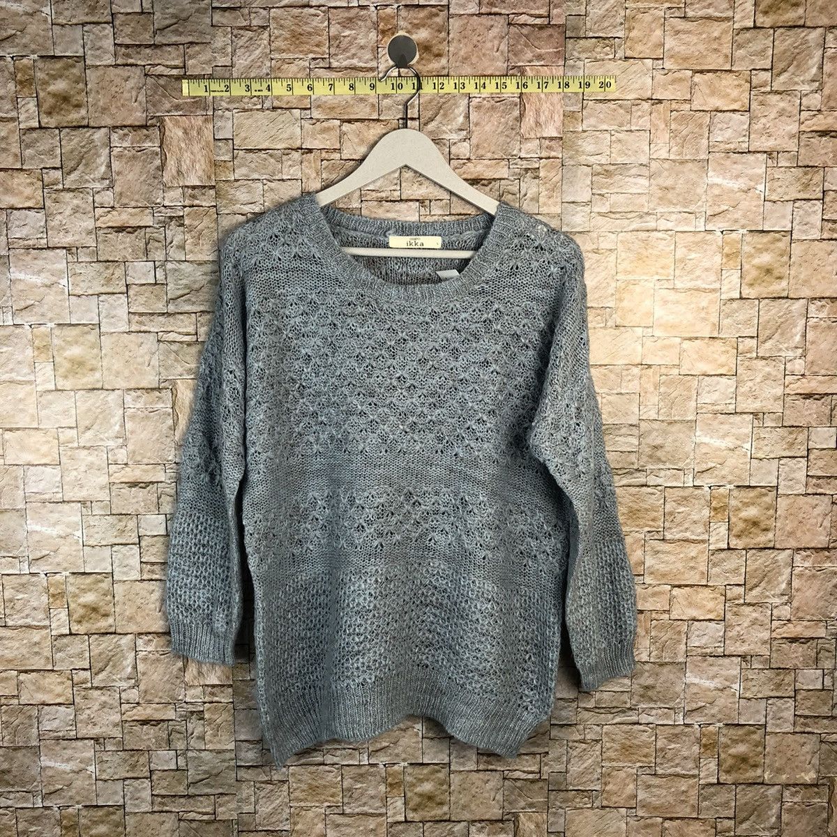 Homespun Knitwear × Japanese Brand × Vintage Ikka Blue Knitwear vintage japan #A866 Size L / US 10 / IT 46 - 1 Thumbnail