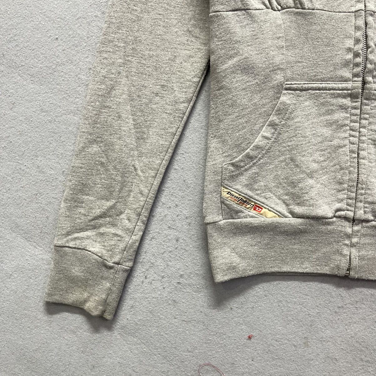 Diesel Diesel Full Zip Hoodie – Light Grey (XS) Size XS / US 0-2 / IT 36-38 - 4 Thumbnail