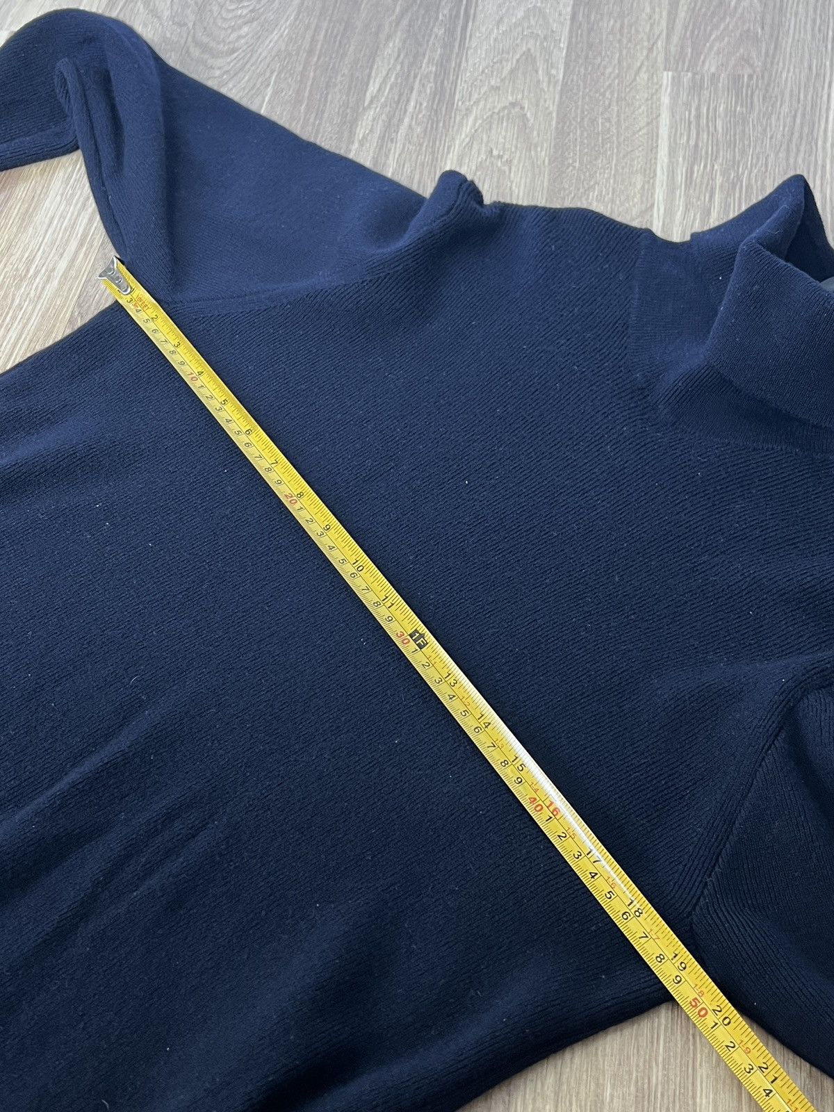 Stone Island Vintage Stone Island Wool Navy Turtle Neck Sweater XXLfits M Size US M / EU 48-50 / 2 - 12 Thumbnail