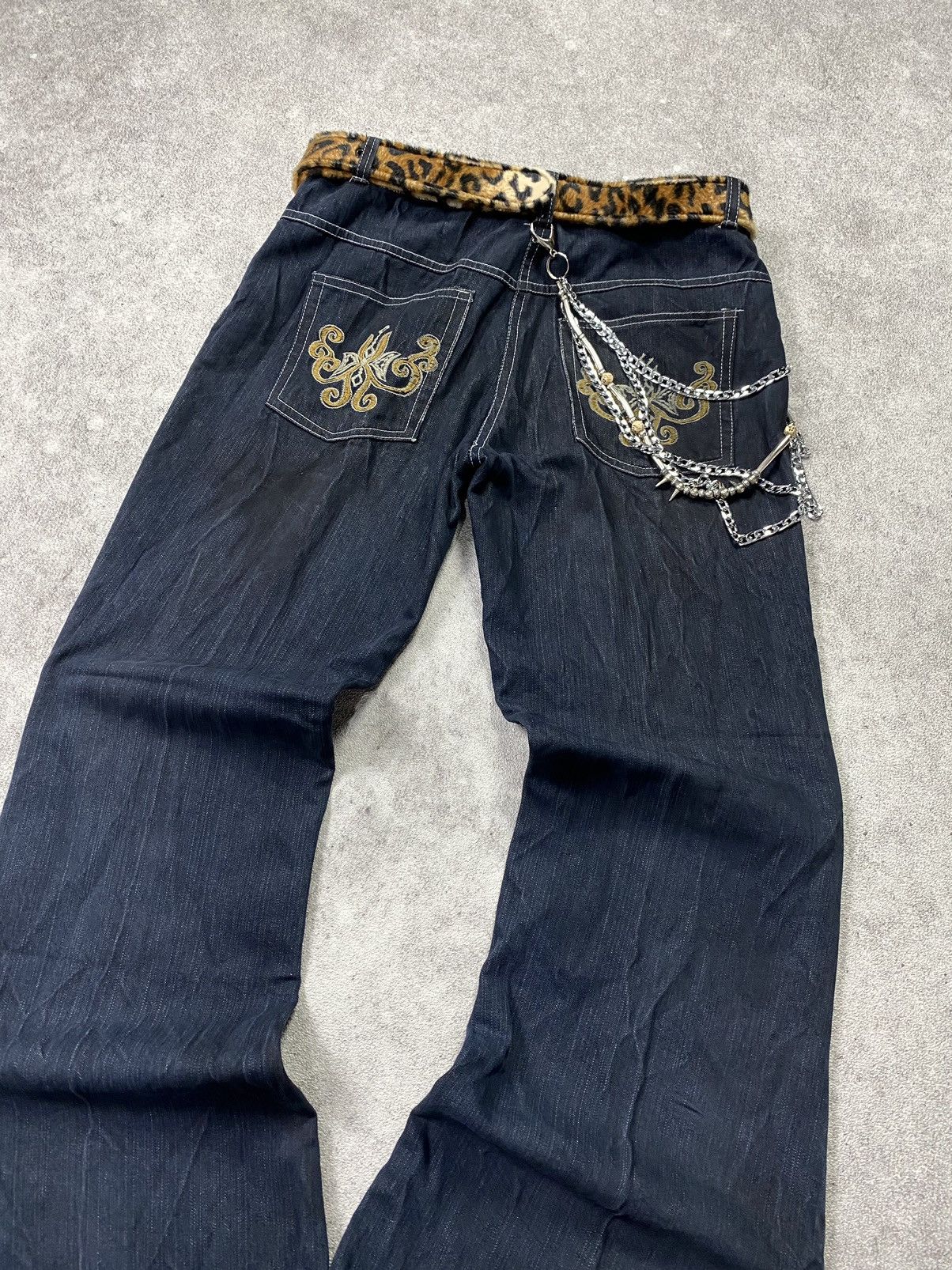 If Six Was Nine × Japanese Brand × Le Grande Bleu (L.G.B.) 2000s Kmrii style Flare Jean Size US 28 / EU 44 - 4 Thumbnail
