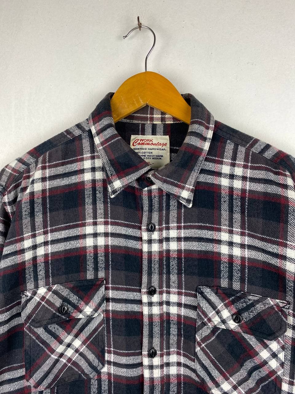 Flannel japanese brands shadow plaid flannel shirt nice design Size US XL / EU 56 / 4 - 2 Thumbnail