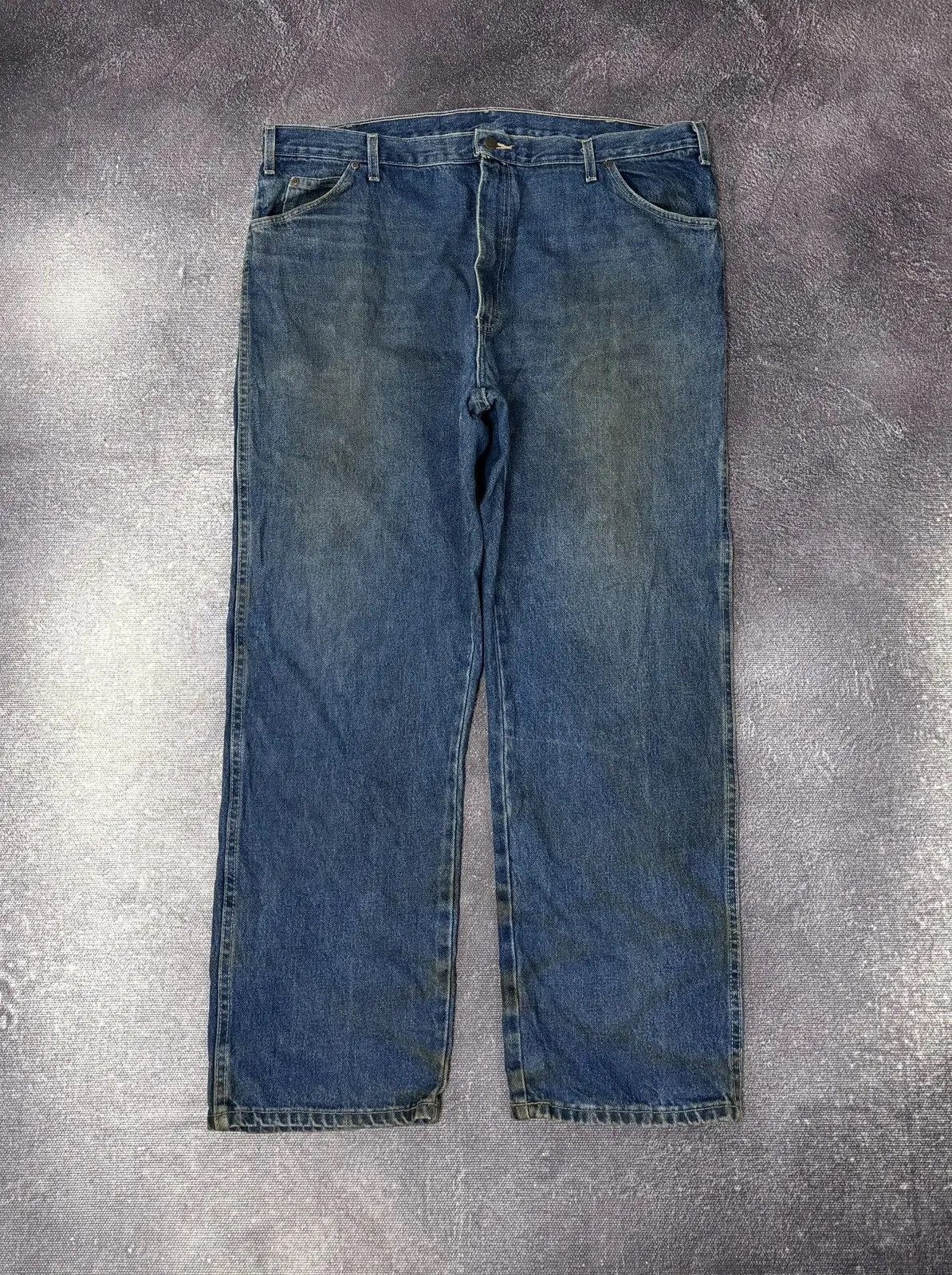 Dickies × Vintage Vintage Dickies Work Blue Denim American Hype Baggy Jeans Size US 42 / EU 58 - 2 Thumbnail