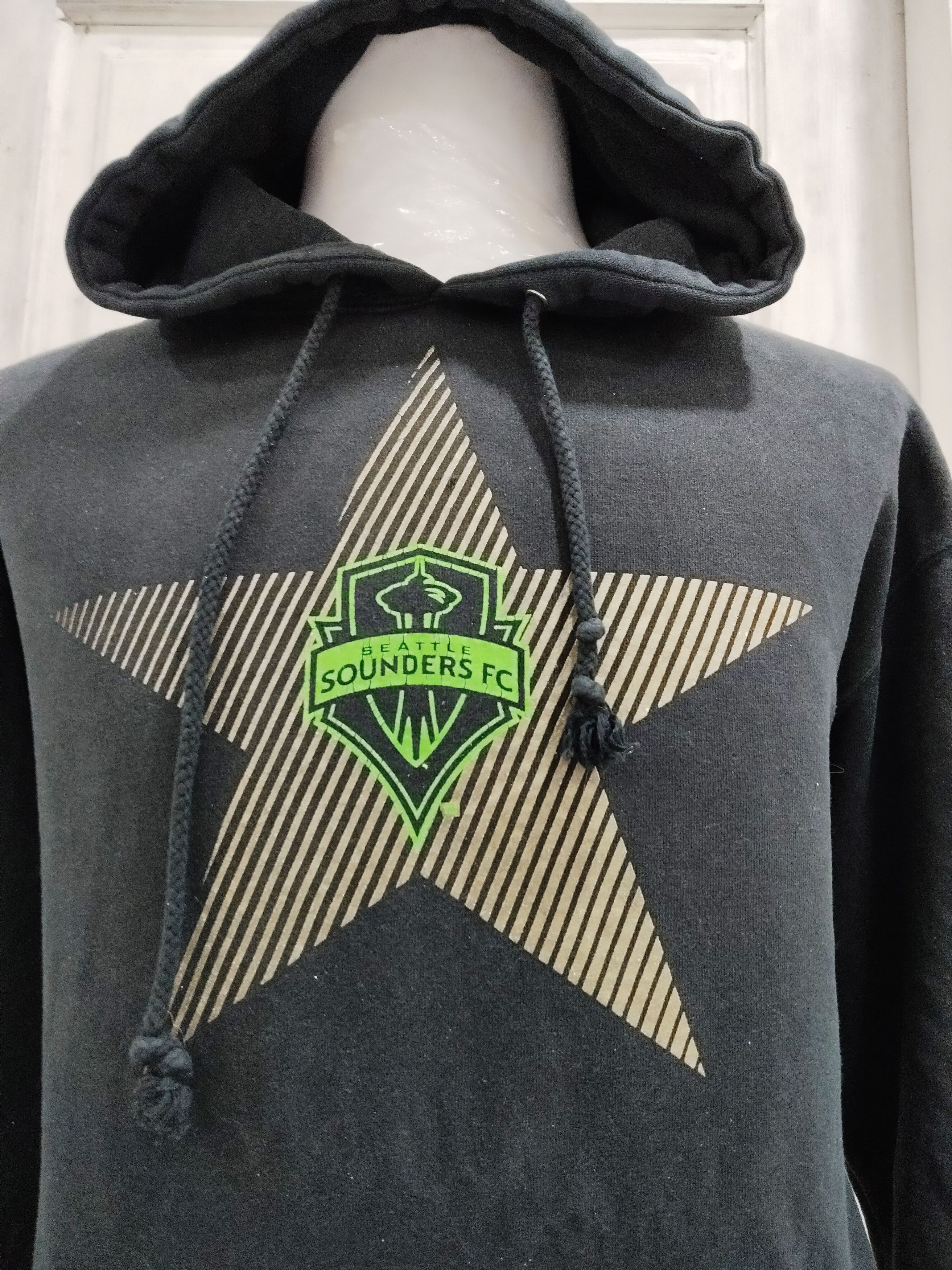 Adidas × Independent Trading Co. Vintage Seattle Sounders FC Hoodie Sweatshirt Size US XL / EU 56 / 4 - 4 Thumbnail