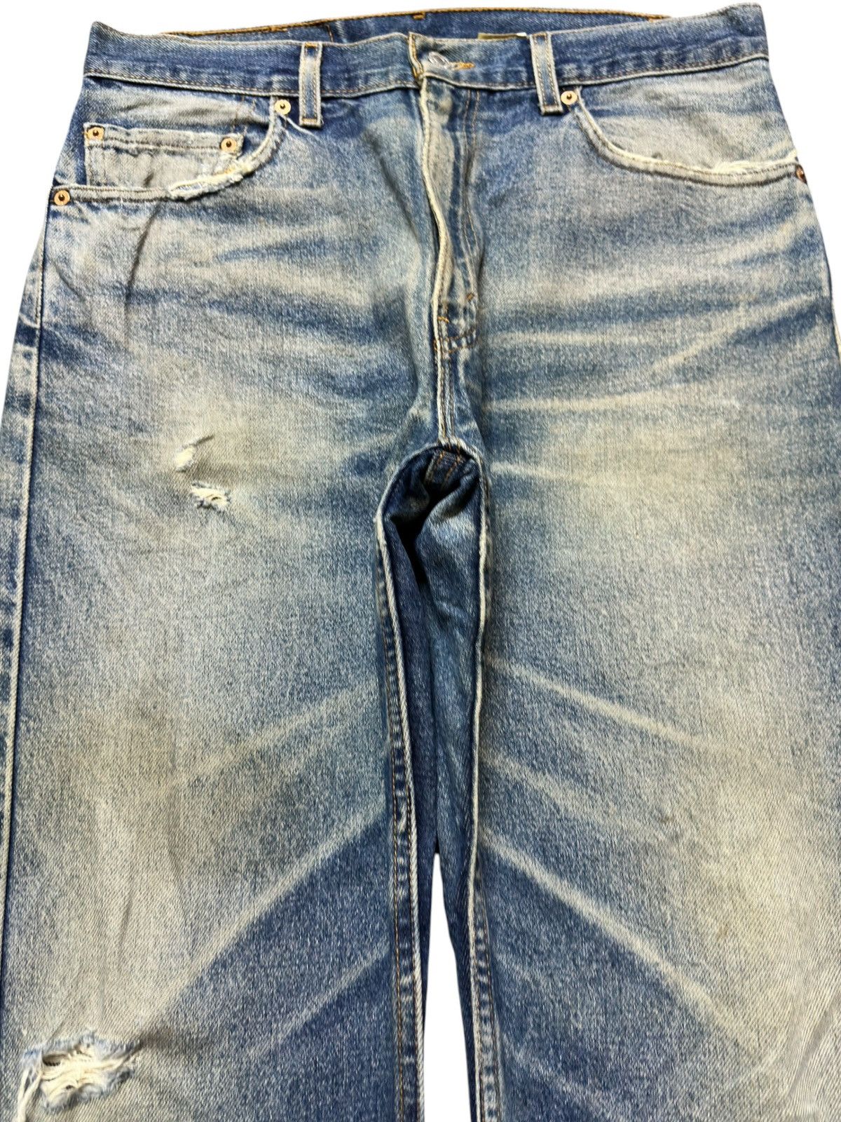 Levi's Vintage Clothing Vintage Levi’s 505 Mudwash Ripped Distressed Denim Size US 32 / EU 48 - 2 Thumbnail