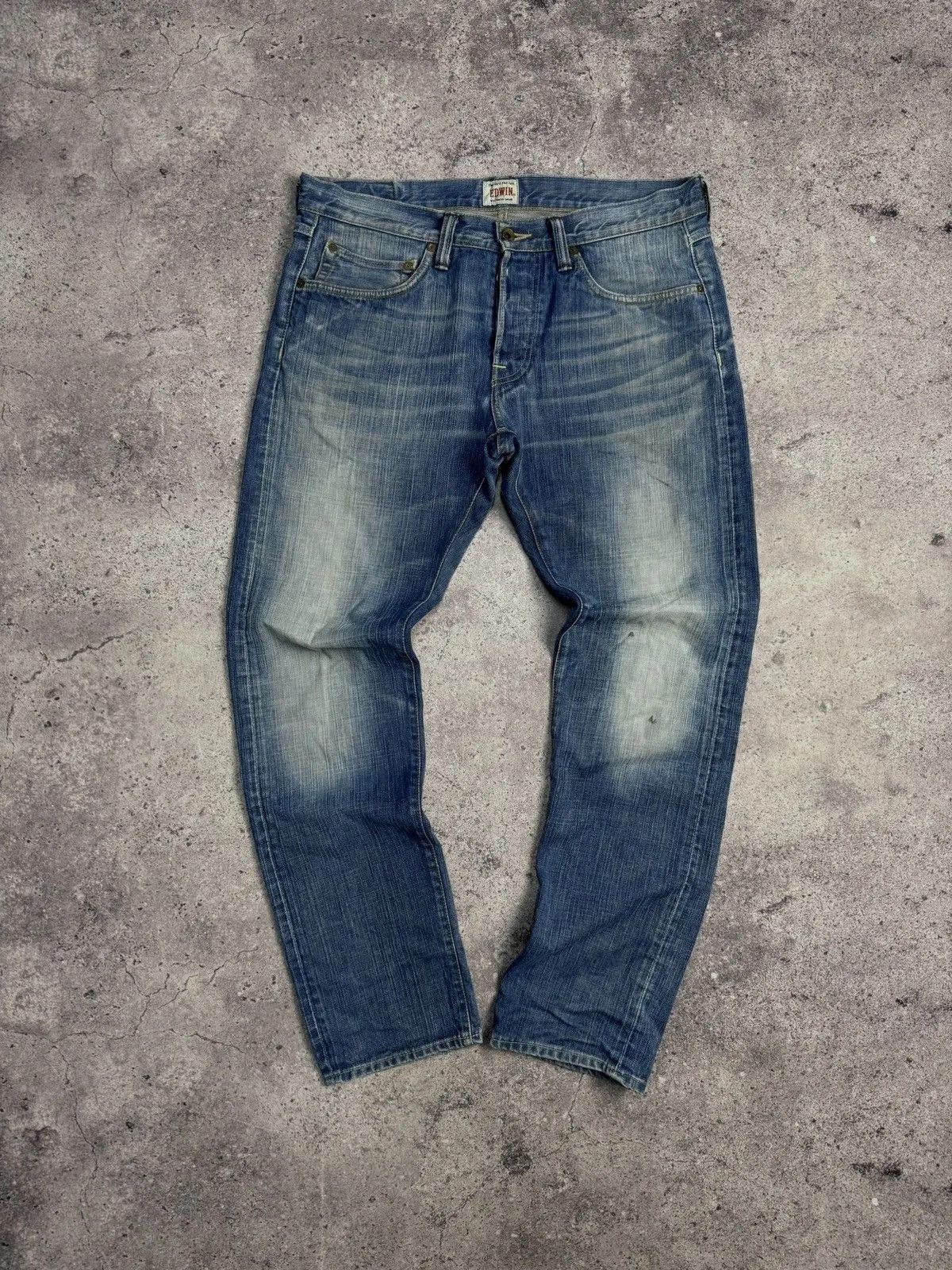 Edwin × Japanese Brand Vintage Edwin Light Wash Faded Denim Jeans Pants Japan W34 Size US 34 / EU 50 - 2 Thumbnail