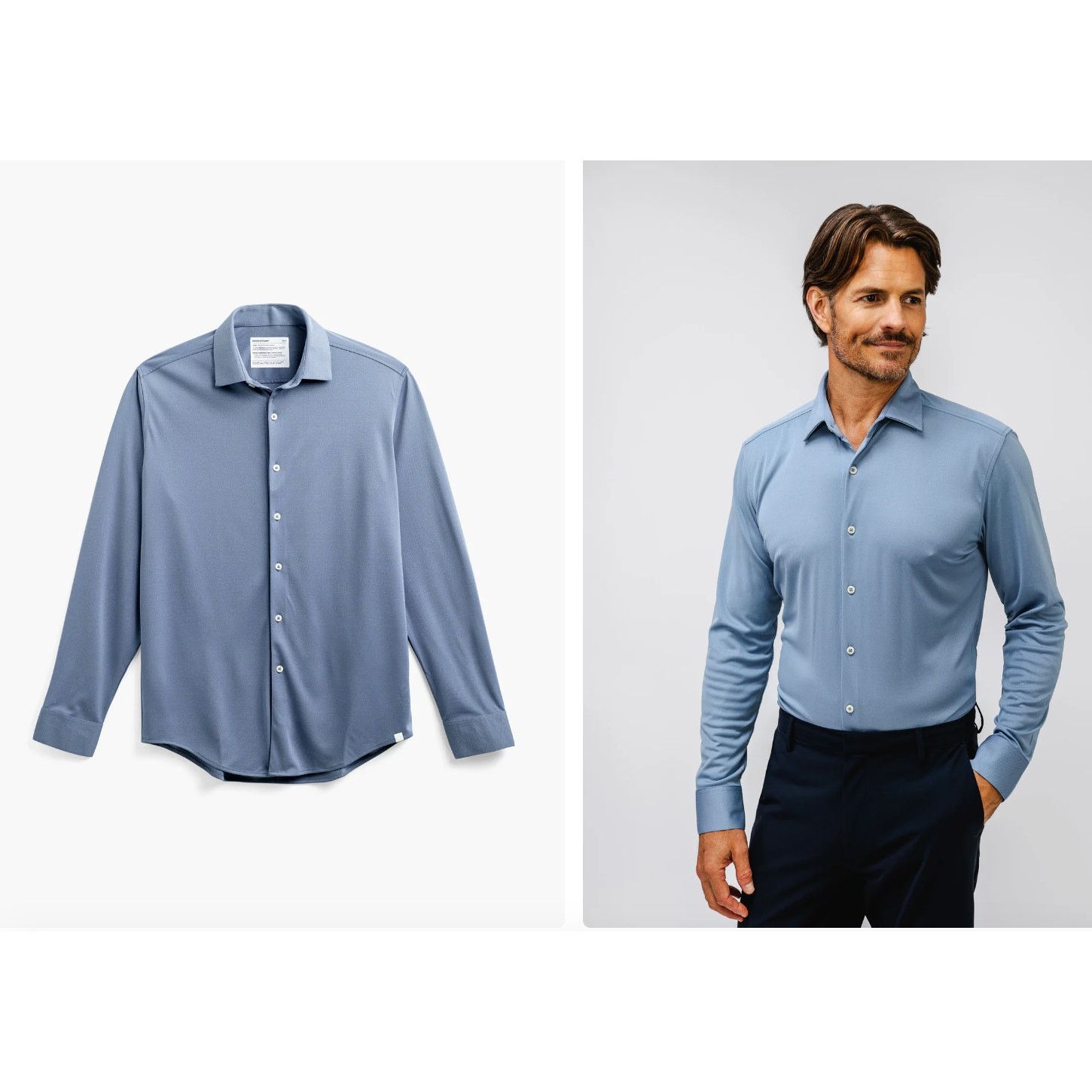Ministry Of Supply Ministry of Supply Apollo Men DressShirt in City Oxford Blue Size US XL / EU 56 / 4 - 1 Thumbnail