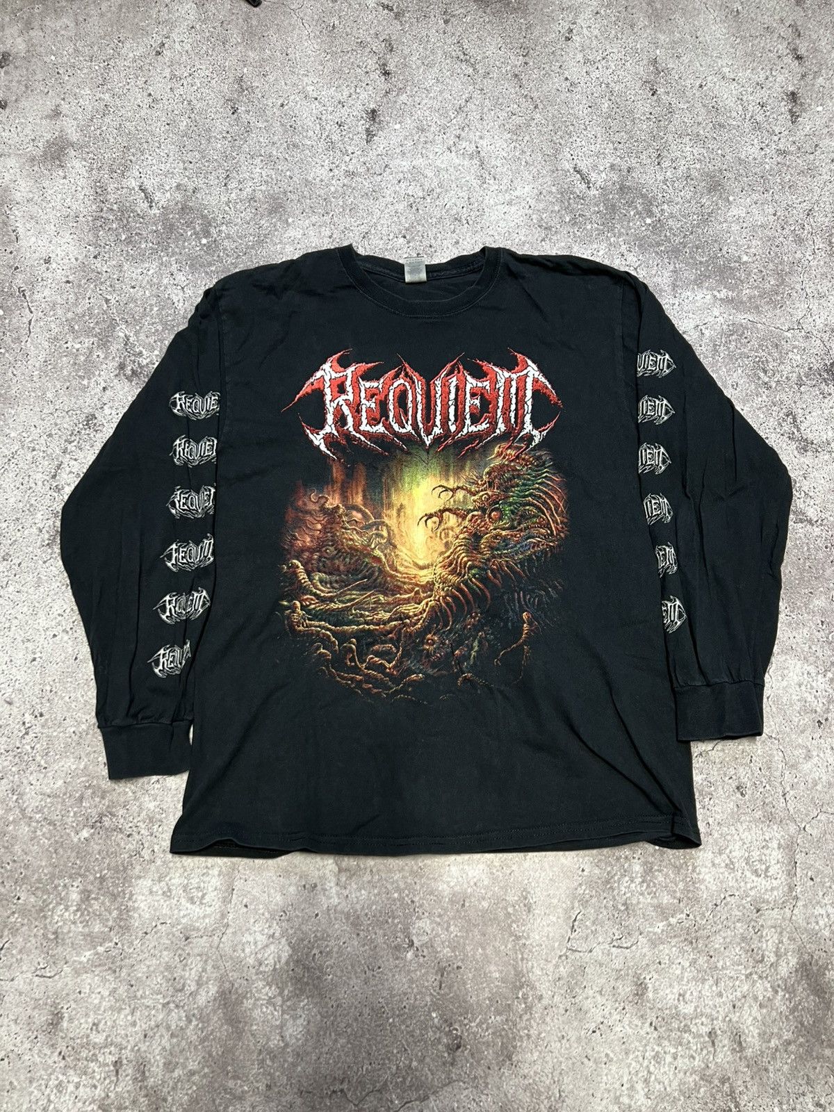 Band Tees Kenshi Requiem World Tour Death Trash Metal Longsleeve Band Size US L / EU 52-54 / 3 - 6 Thumbnail