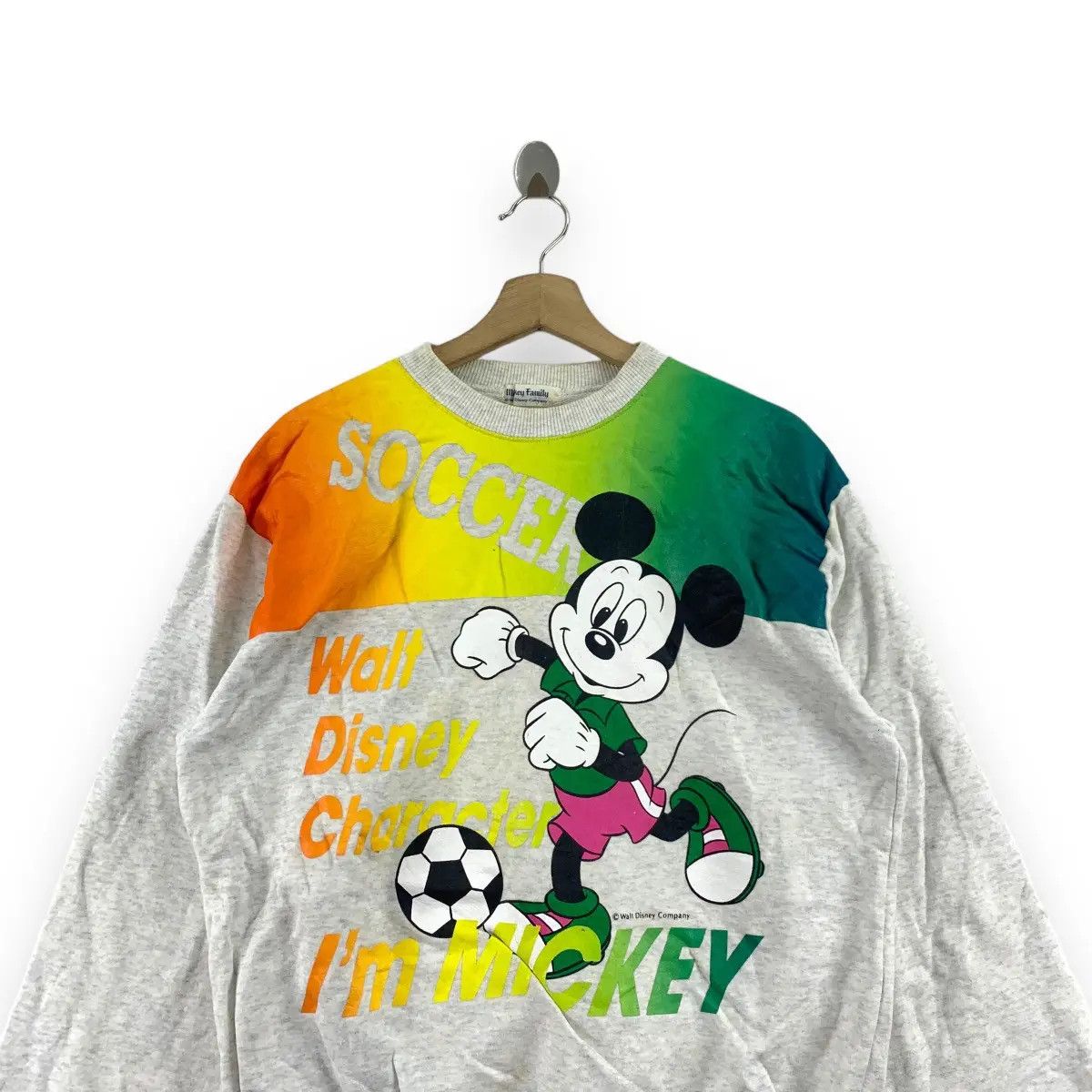 Disney Vintage 90’ WALT DISNEY MICKEY MOUSE Soccer Size L / US 10 / IT 46 - 4 Thumbnail